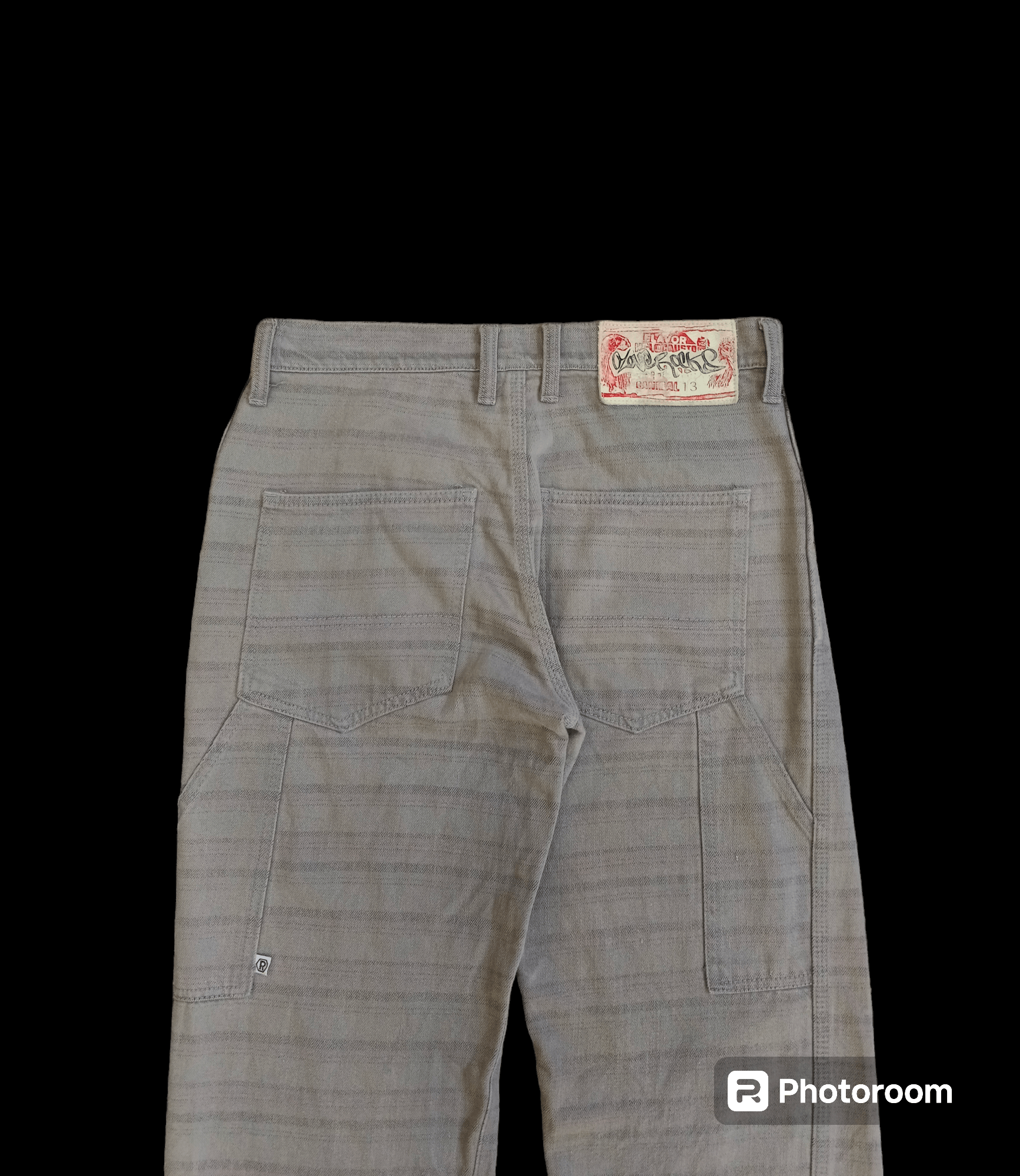 Japanese Brand SiCK 90s OZONE ROCKS STRIPE CARPENTER DENIM PANTS Size US 30 / EU 46 - 4 Thumbnail