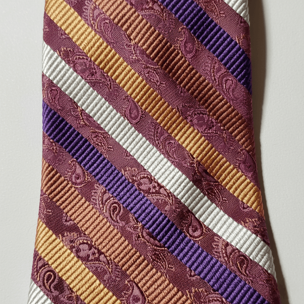Altea Altea Milano 100% Silk Vintage Tie Burgundy wine Size ONE SIZE - 5 Thumbnail