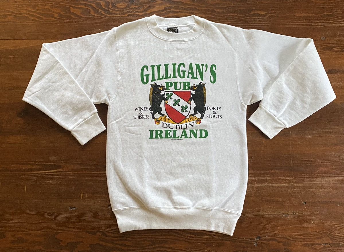 Vintage Vintage ‘90 Gilligan’s Pub Ireland White Crewneck Sweatshirt Size US S / EU 44-46 / 1 - 2 Thumbnail