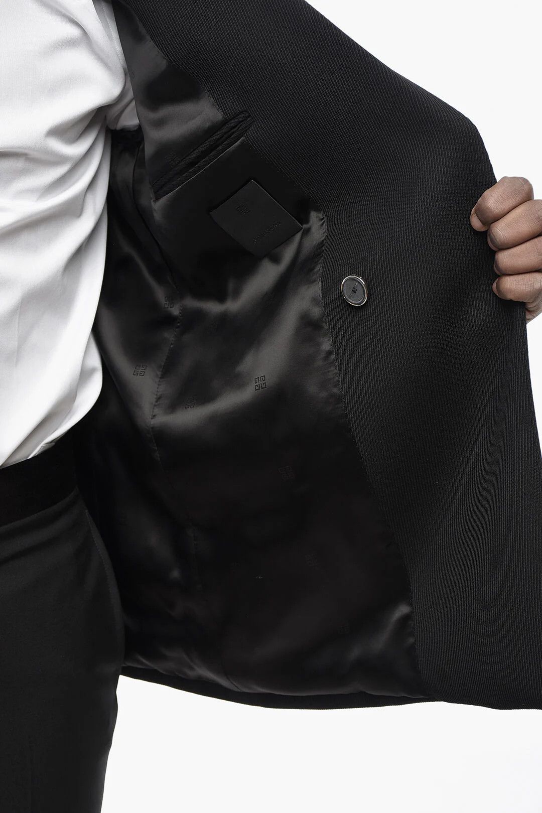 Givenchy og1mm0326 Wool-Twill Double-Breasted Blazer in Black Size US M / EU 48-50 / 2 - 5 Thumbnail
