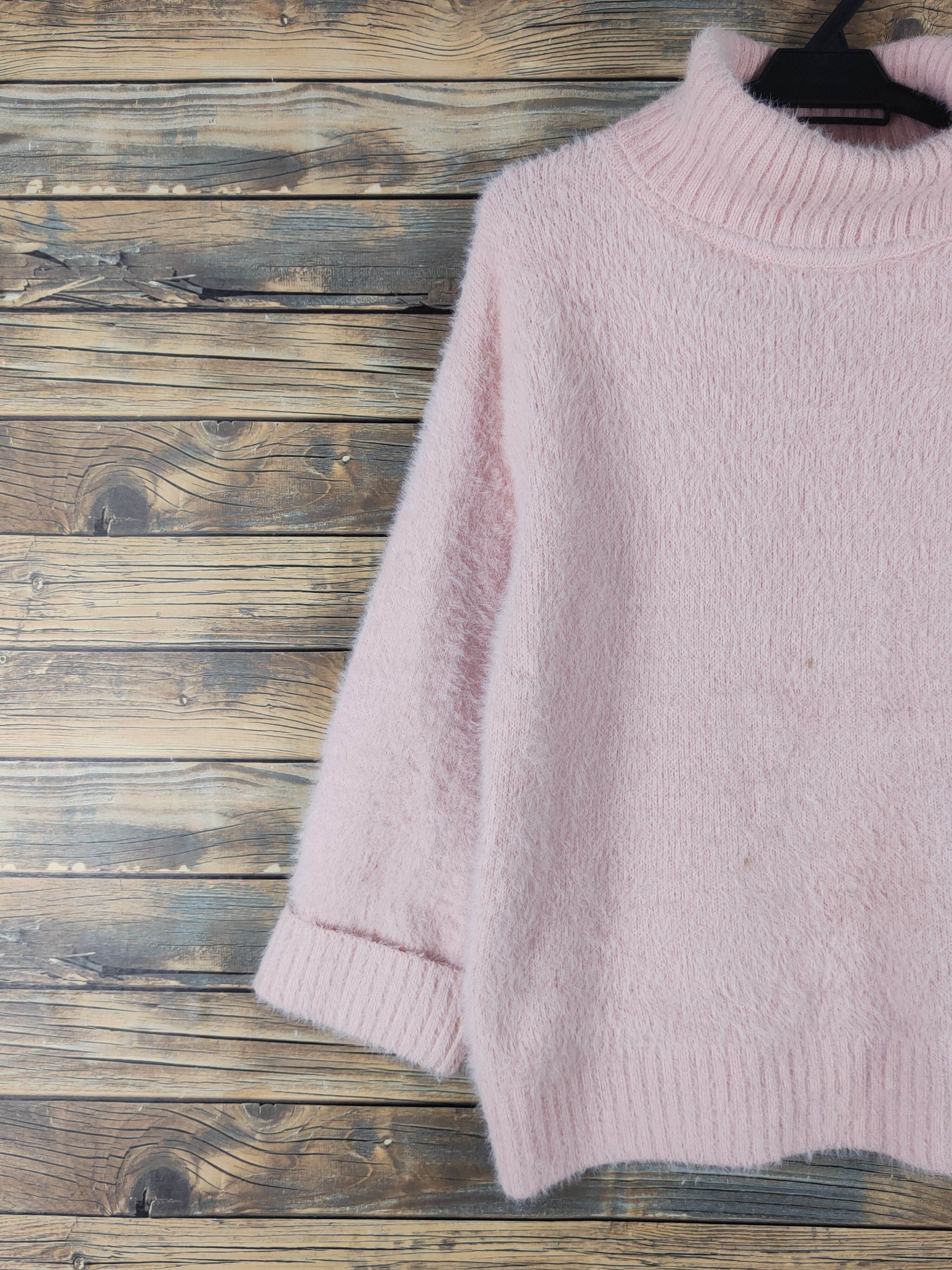 Japanese Brand L'eccove Peach Shag Shaggy Fur Mohair Knitwear #W1634 Size M / US 6-8 / IT 42-44 - 3 Thumbnail