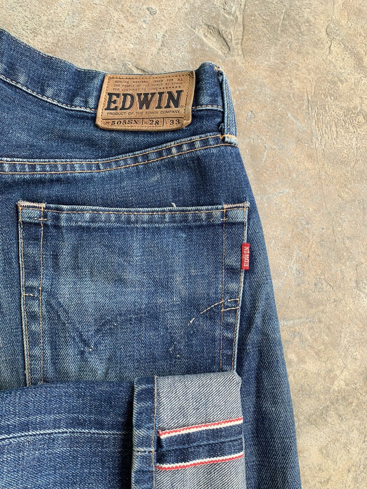 Edwin × Japanese Brand Vintage Edwin 505SX Selvedge distressed denim Size US 28 / EU 44 - 5 Thumbnail