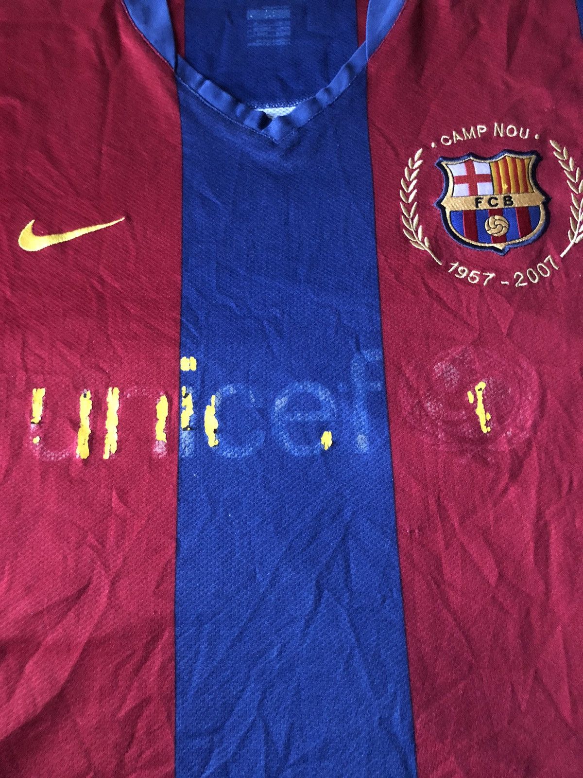 Nike Authentic Barcelona 2007/08 50 Year anniversary kit Messi Size US XL / EU 56 / 4 - 4 Thumbnail