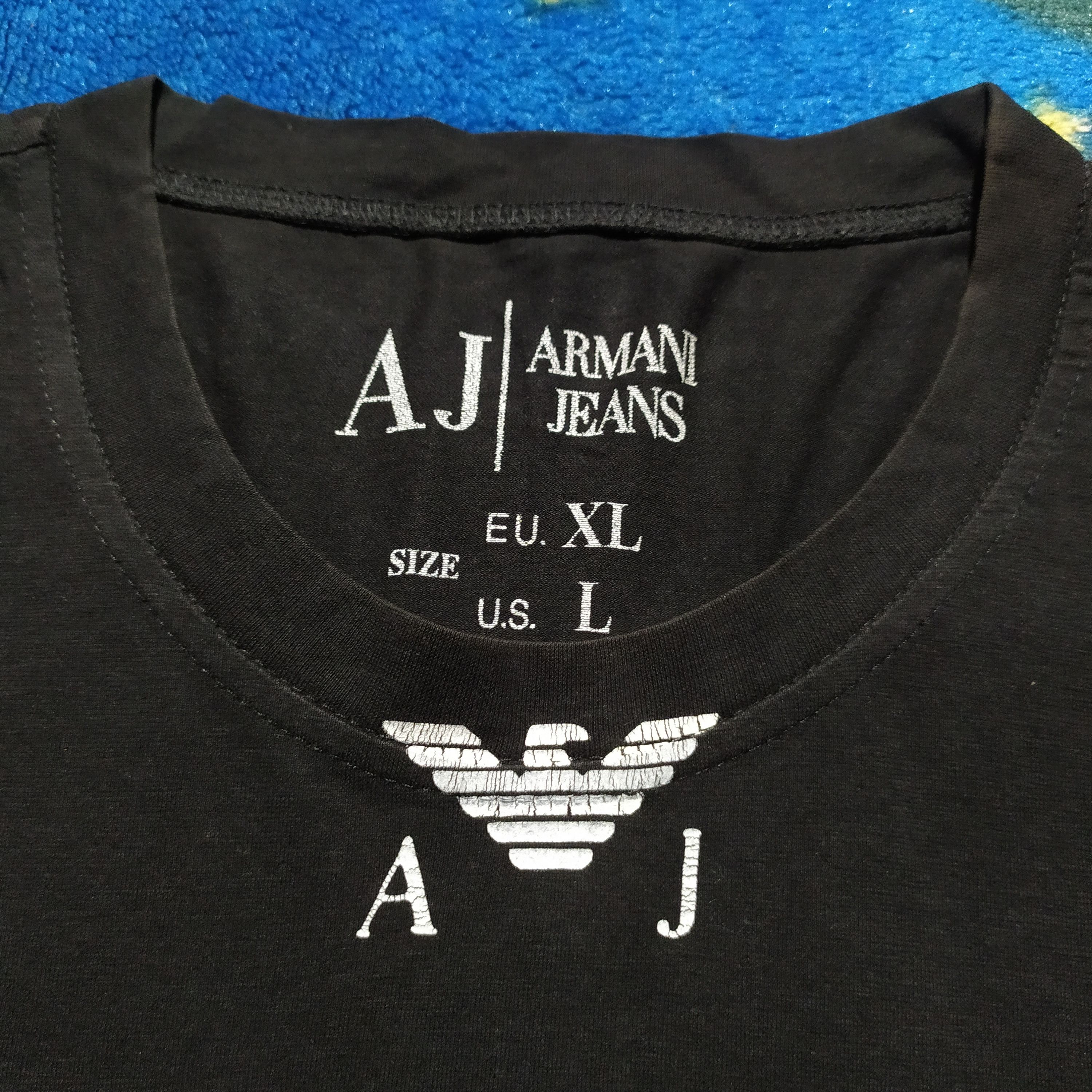 Armani × Designer Armani Jeans Centre Logo Long Sleeve Size US L / EU 52-54 / 3 - 2 Thumbnail