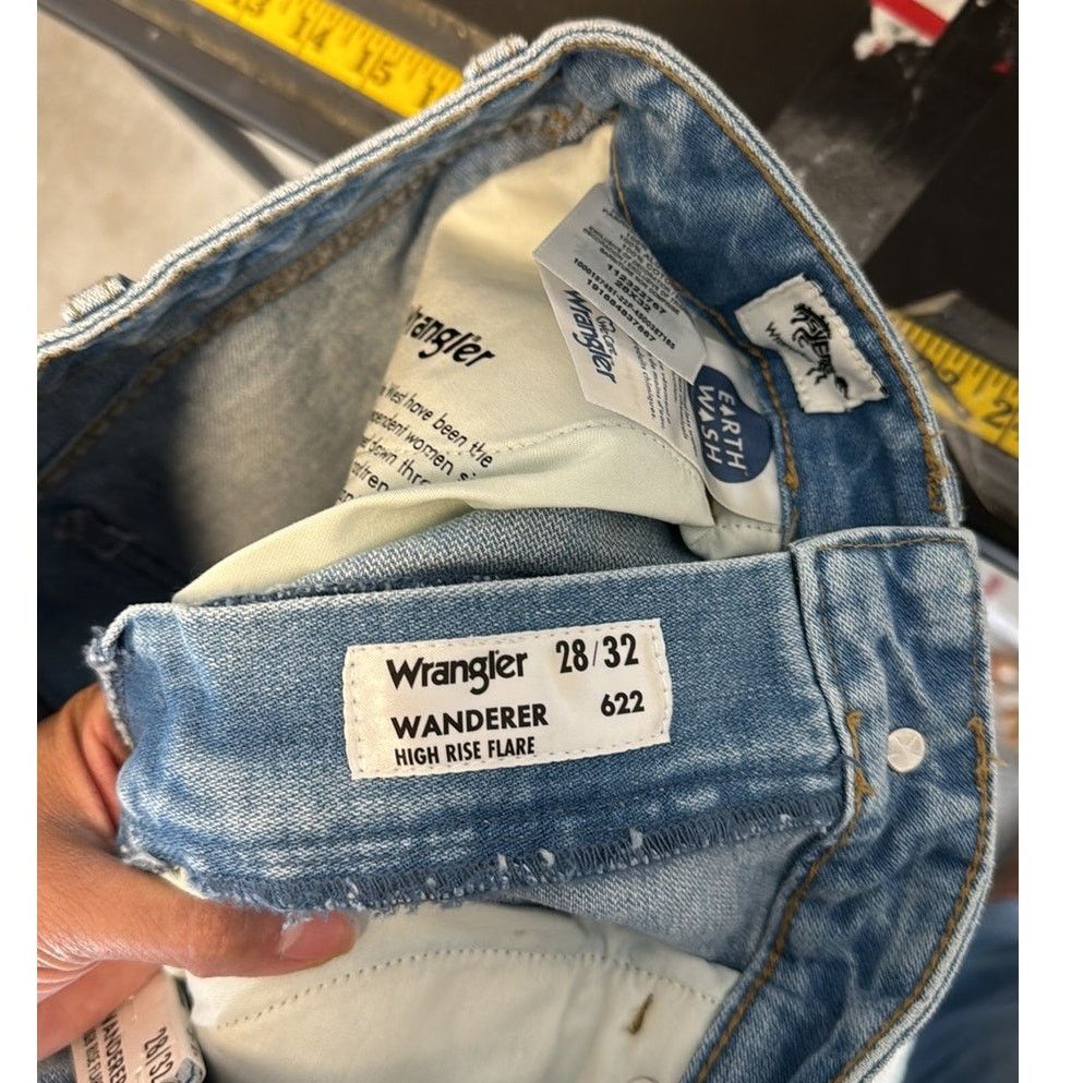 Wrangler ZOE ZEBRA WRANGLER FLARES raw hem high waisted western Size 30" / US 8 / IT 44 - 8 Thumbnail