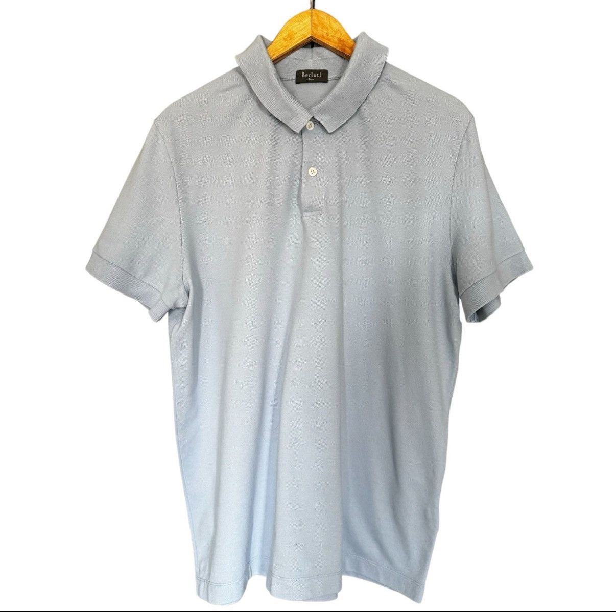 Berluti Berluti Paris Blue Polo Short Sleeve Shirt size XL Size US XL / EU 56 / 4 - 1 Thumbnail