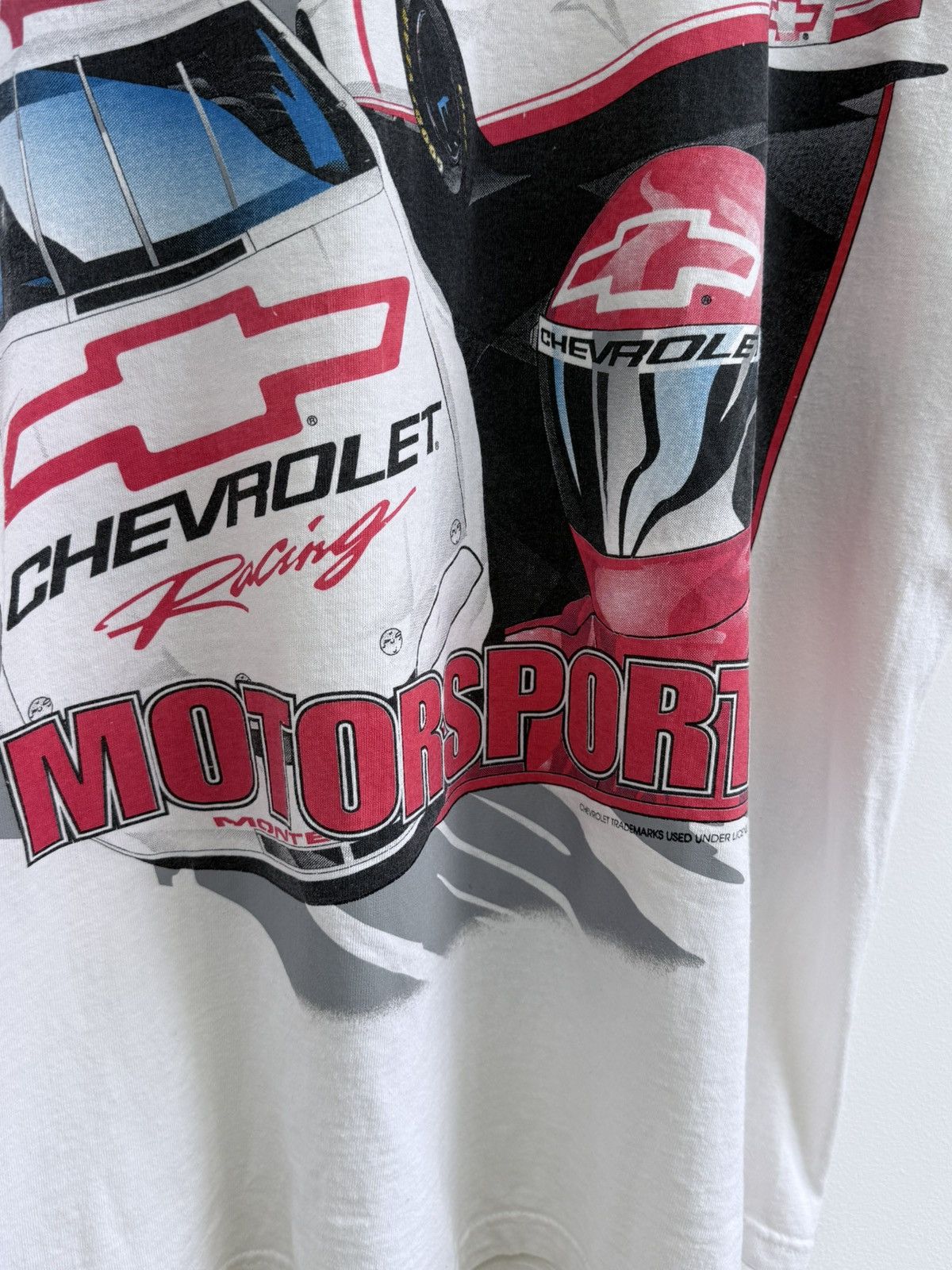 NASCAR Vintage Chevy Motorsports Racing All Over Print T-Shirt Size US XL / EU 56 / 4 - 4 Thumbnail