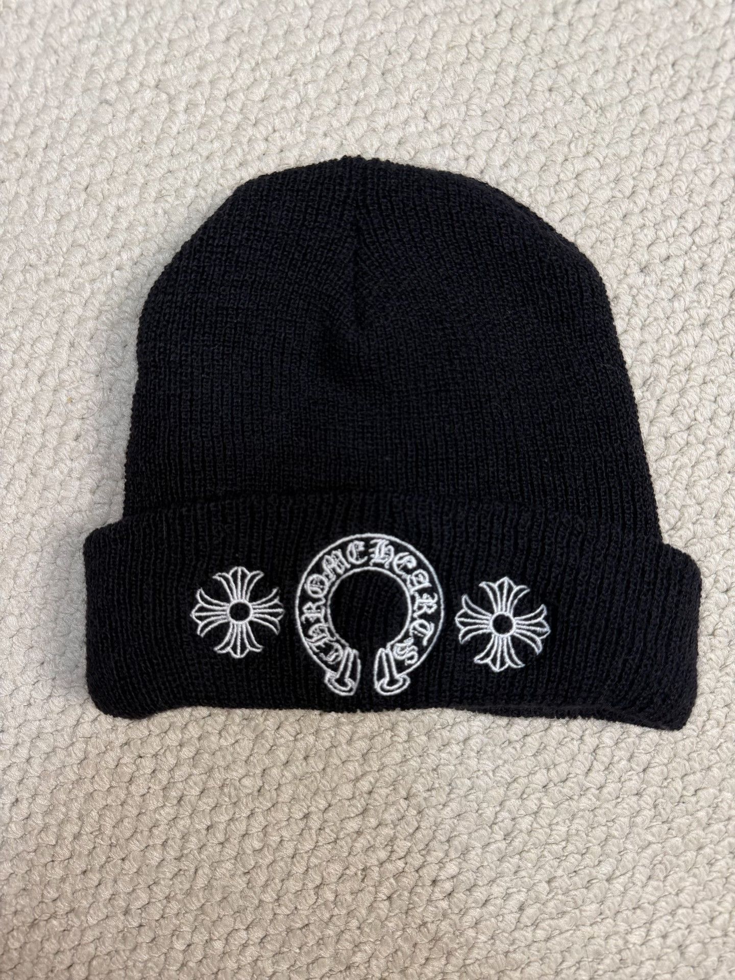 Chrome Hearts Chrome Hearts Horseshoe Embroidery Beanie Size ONE SIZE - 1 Thumbnail