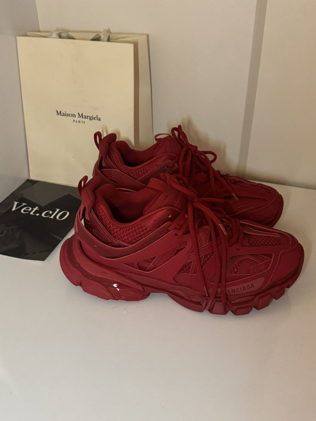 Balenciaga ⛔️Balenciaga track 1 full red low 42 Size US 9 / EU 42 - 4 Thumbnail