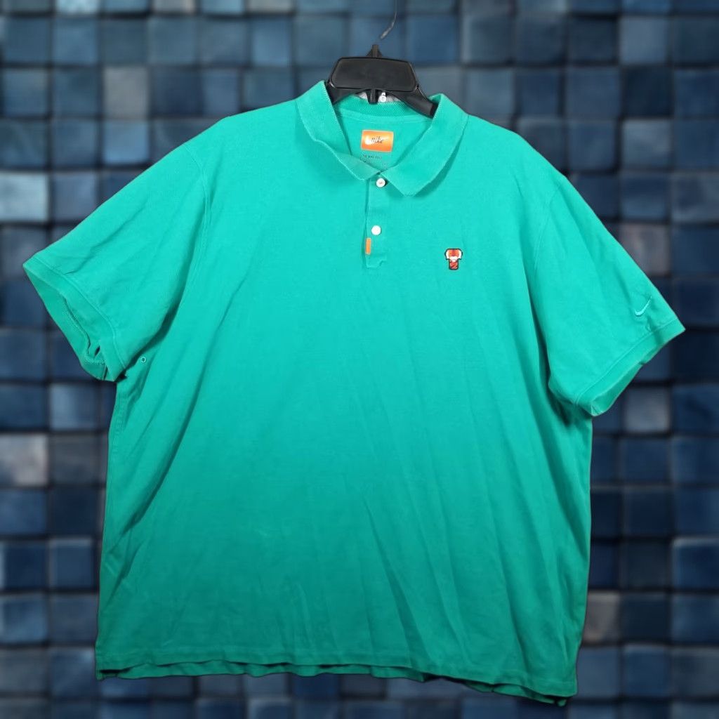 VINTAGE Nike Tiger Woods Frank Polo Shirt Mens 2XL Green CJ0880-370 Masters Golf