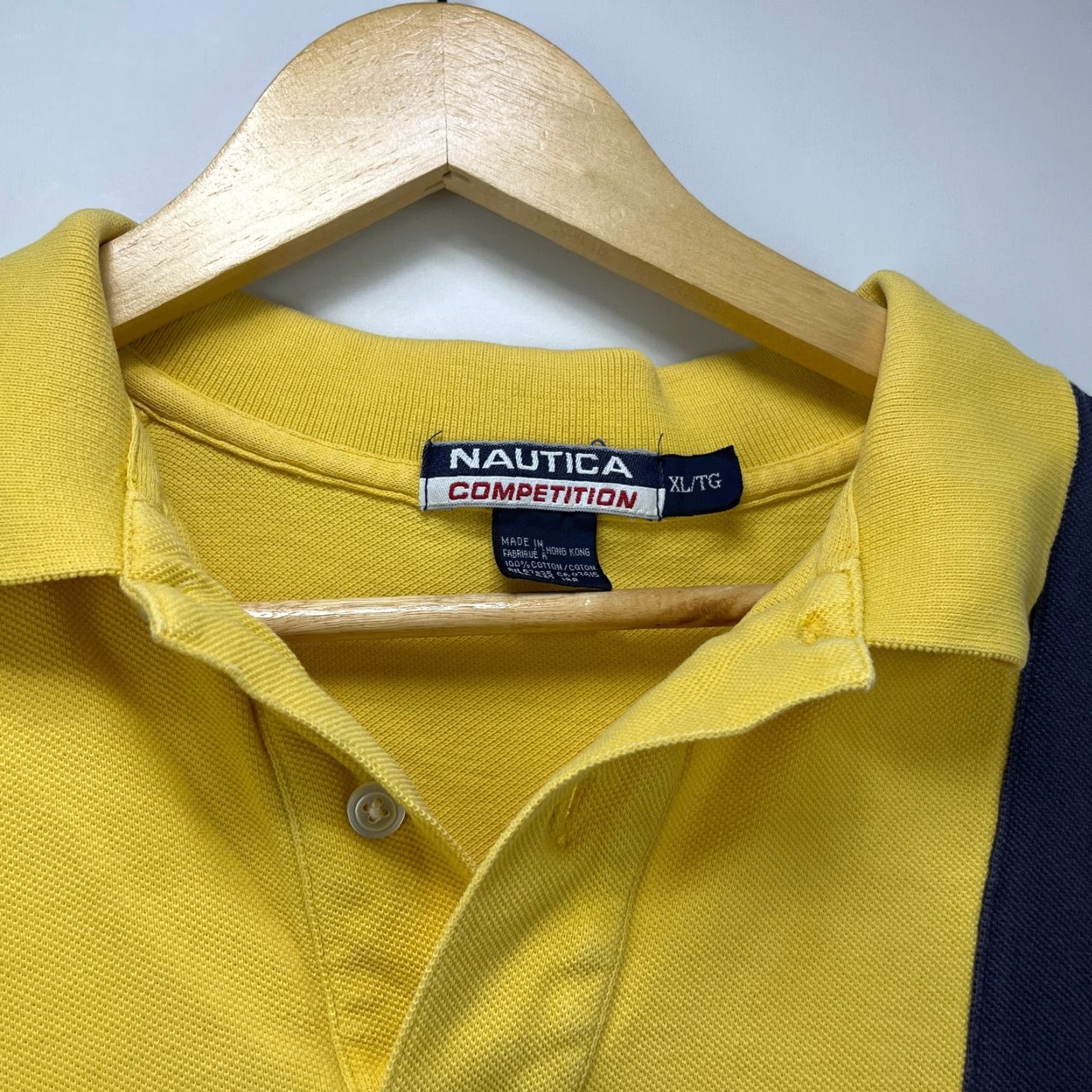 Nautica VINTAGE Nautica Competition Polo Shirt XL Men Yellow 90s Size US XL / EU 56 / 4 - 5 Thumbnail
