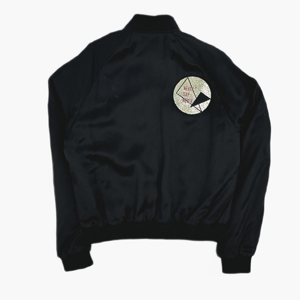 Saint Laurent Paris Saint Laurent black satin embellished bomber jacket Size US S / EU 44-46 / 1 - 2 Thumbnail