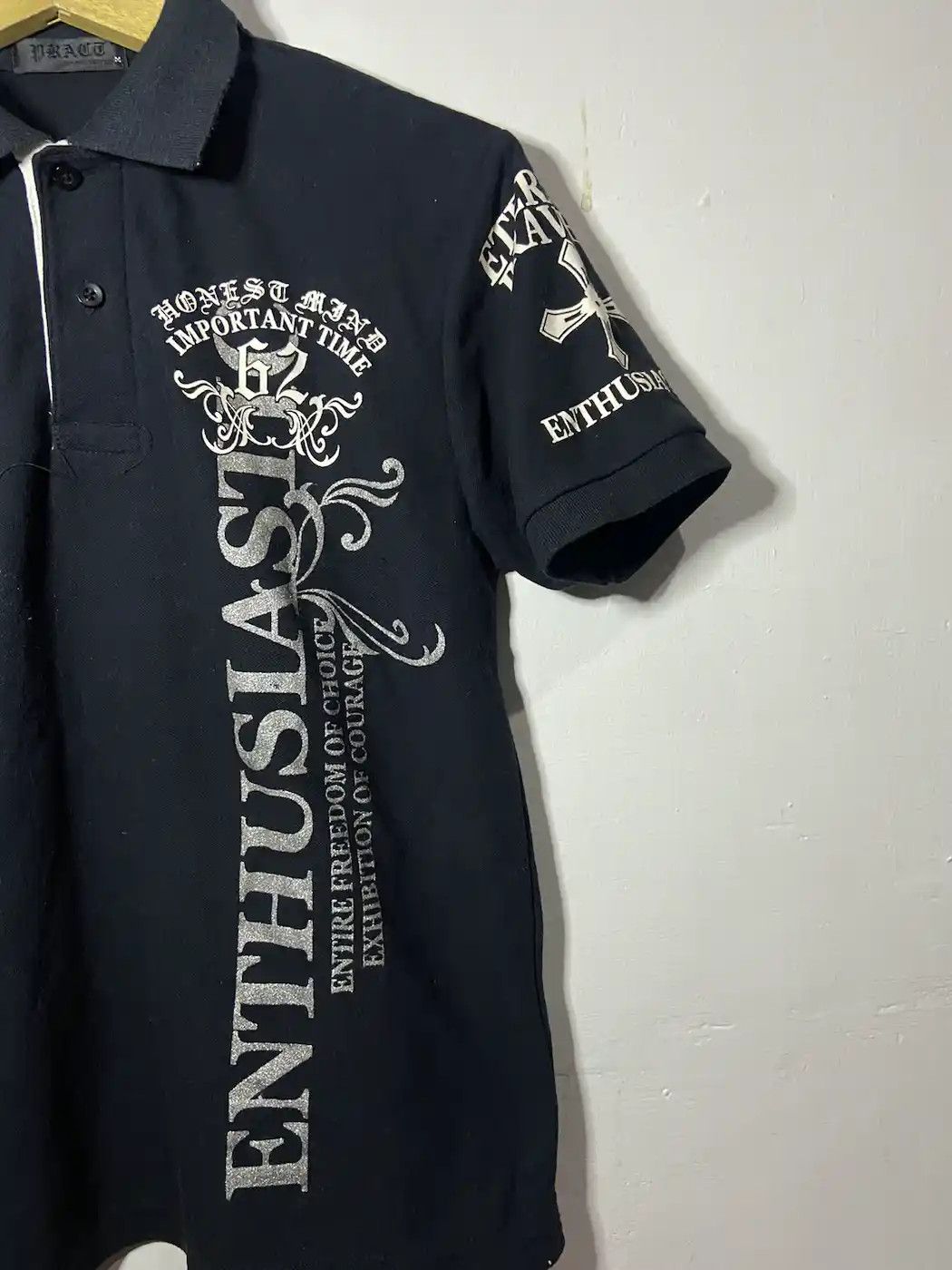 Beauty Beast × Japanese Brand Y2k Poem polo shirts Size US M / EU 48-50 / 2 - 4 Thumbnail