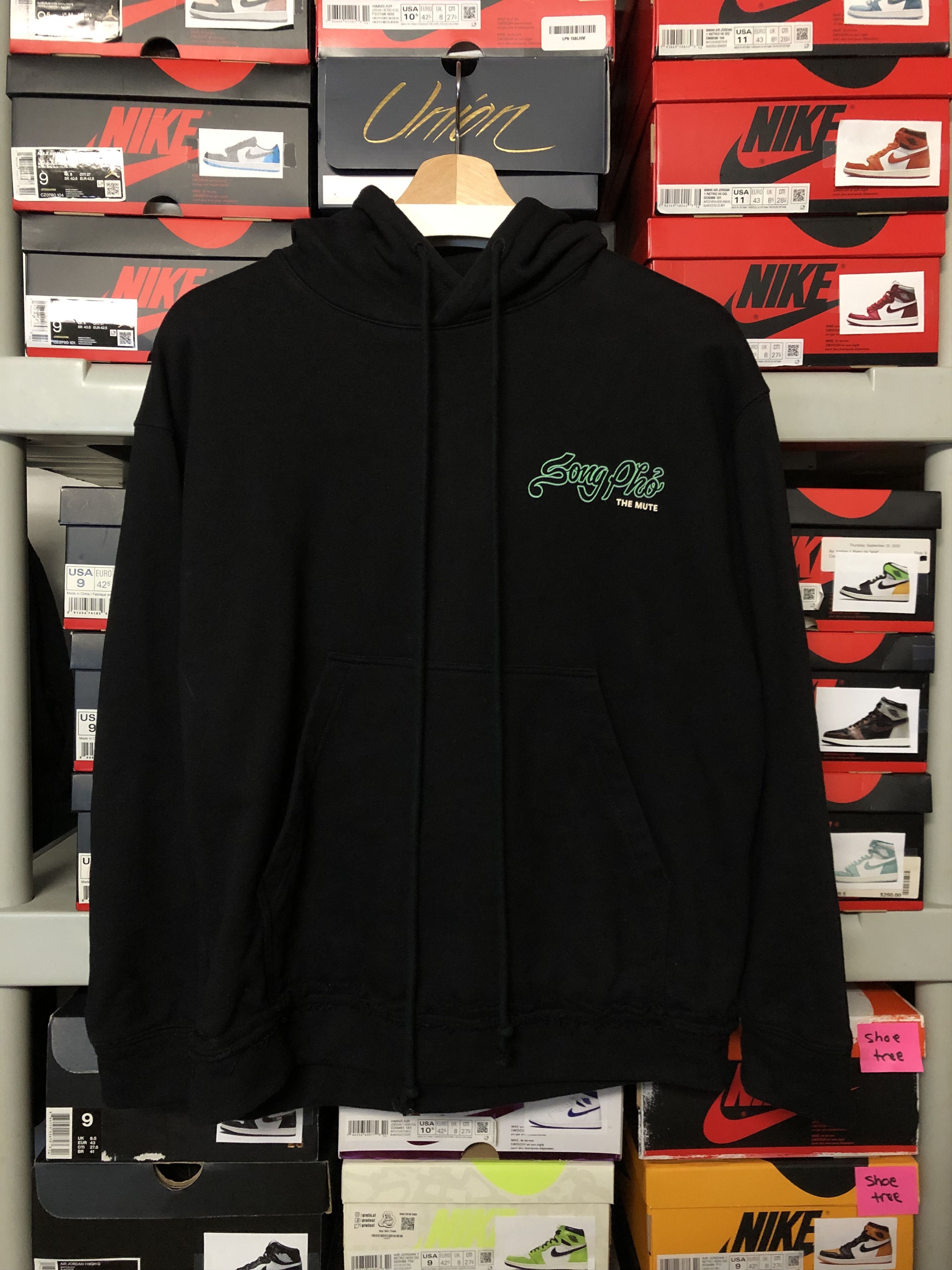 image of Used Song For The Mute X Nothing Pho Hoodie in Black, Men's (Size Medium)