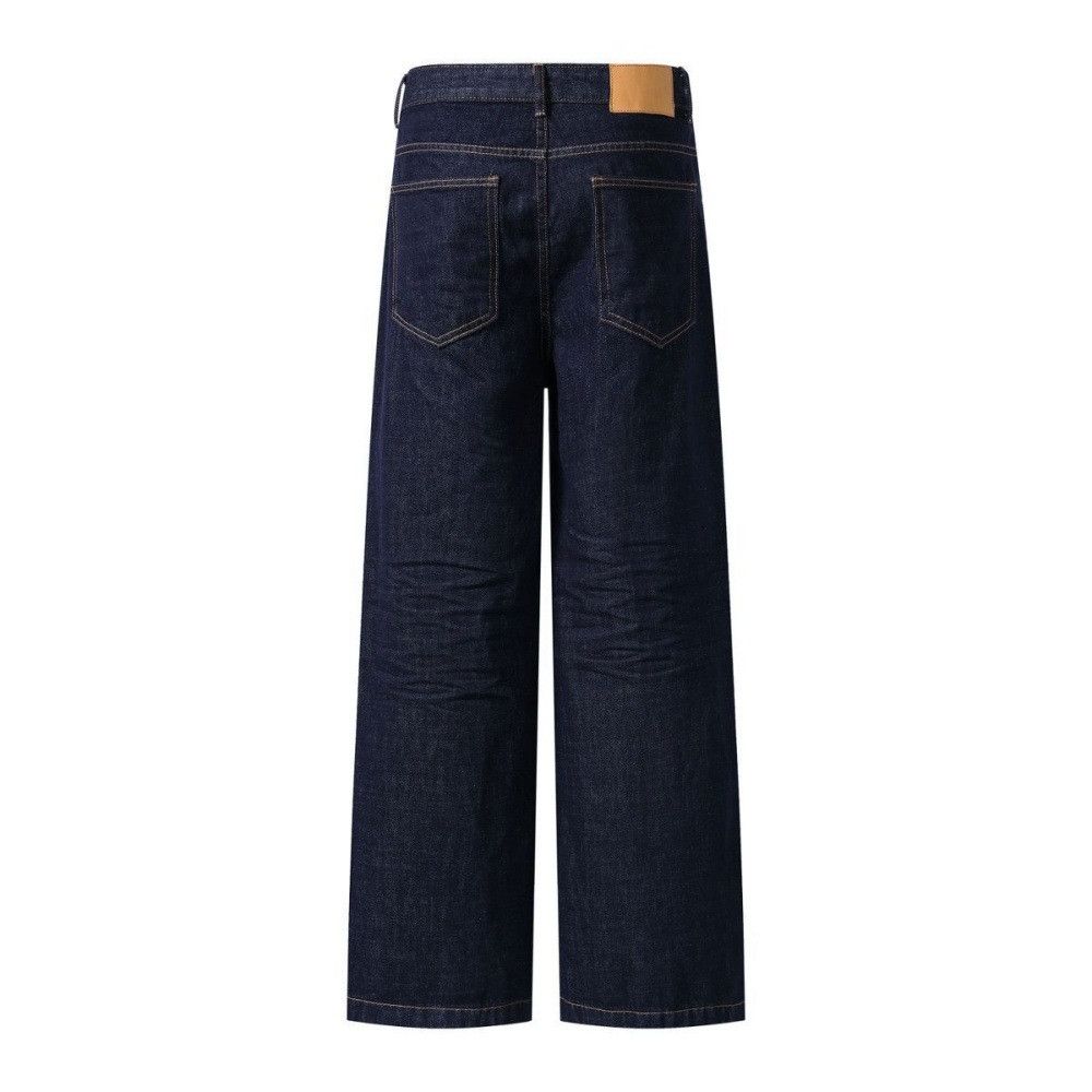 Jean Men's High-Street Vibe Casual Loose-Fit Straight-Leg Jeans Size US 32 / EU 48 - 2 Thumbnail