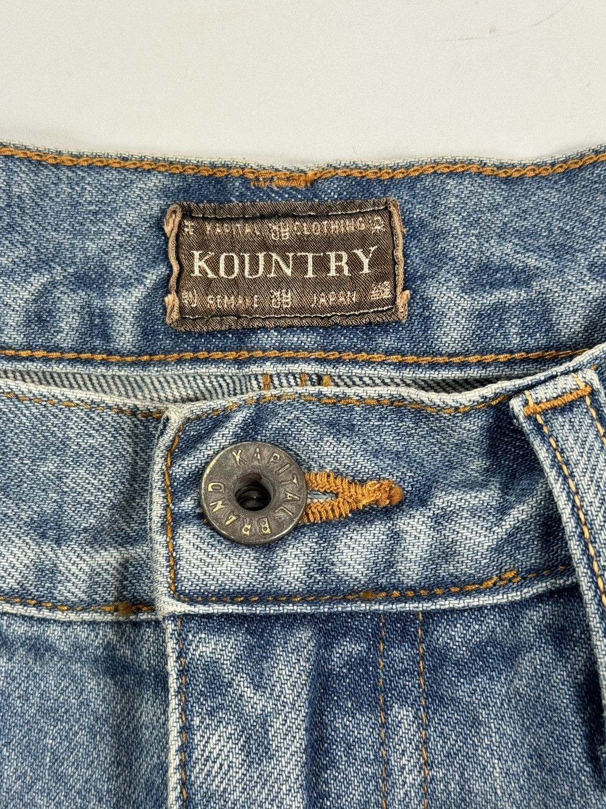 Kapital GEM EMBELLISHED 3 QUARTER DENIM SHORTS Size US 36 / EU 52 - 5 Thumbnail