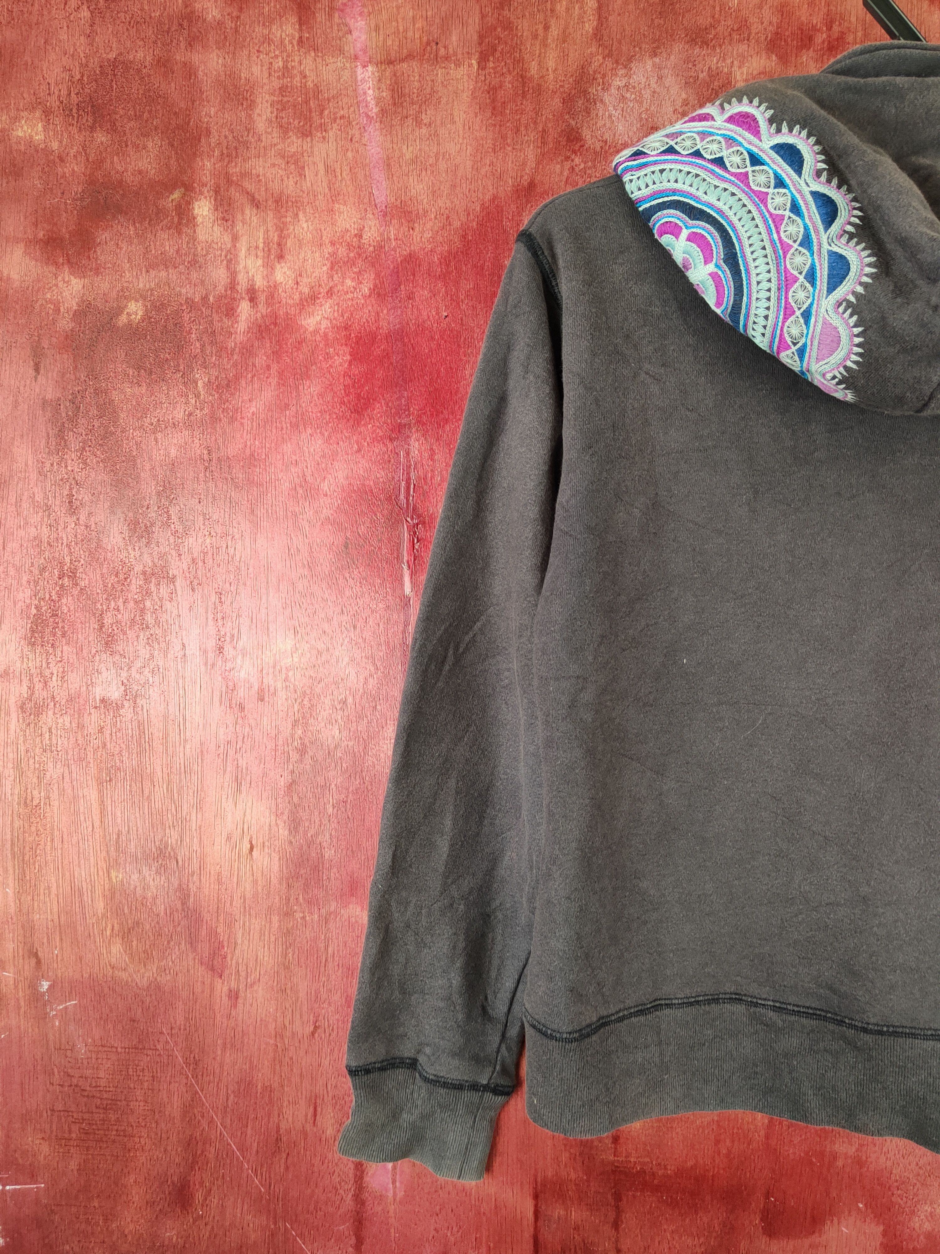 Japanese Brand Archi art Dark Purple Faded Hoodie Sweaters #S2287 Size S / US 4 / IT 40 - 12 Thumbnail