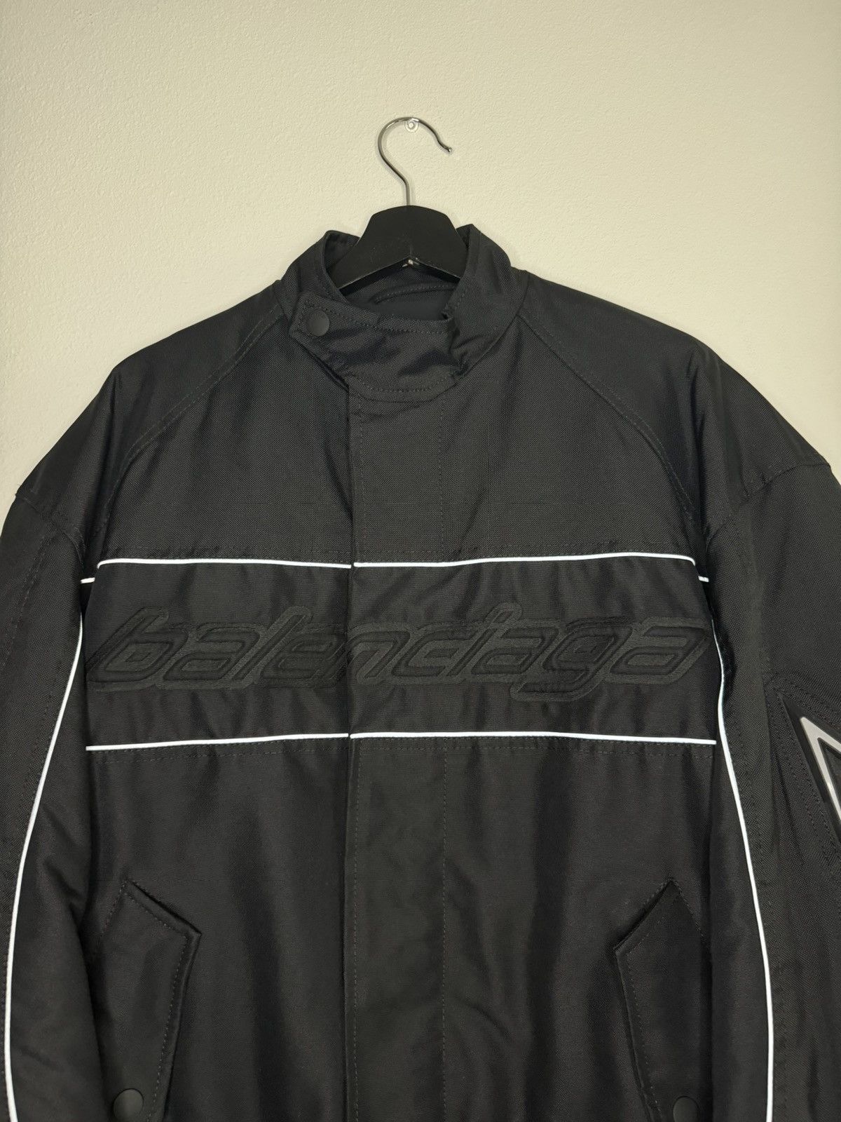 Balenciaga Canvas Biker Jacket Size US M / EU 48-50 / 2 - 2 Thumbnail