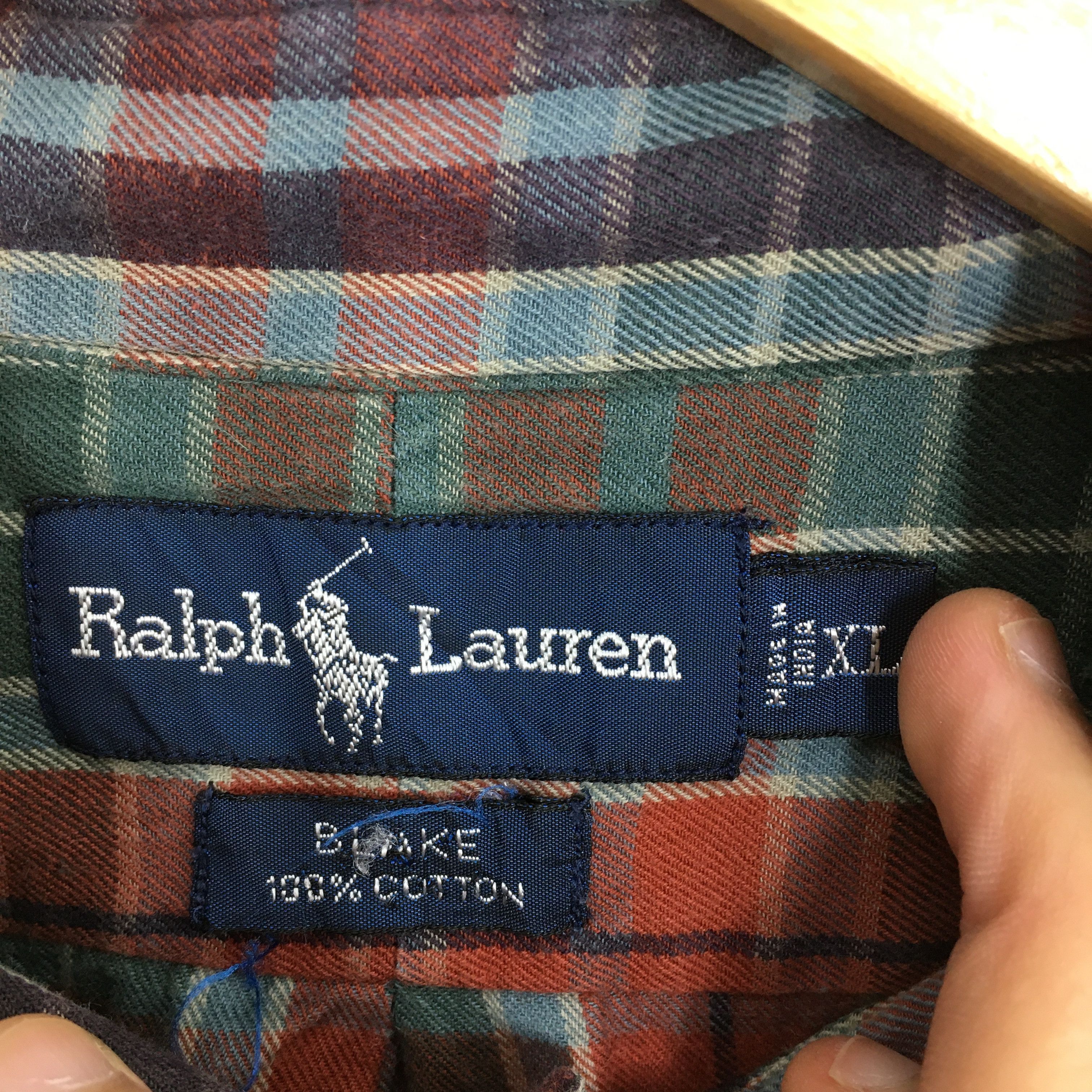 Polo Ralph Lauren × Ralph Lauren × Vintage Vintage Polo Ralph Lauren Plaid Checkered Flannel Shirt XL Size US XL / EU 56 / 4 - 6 Thumbnail