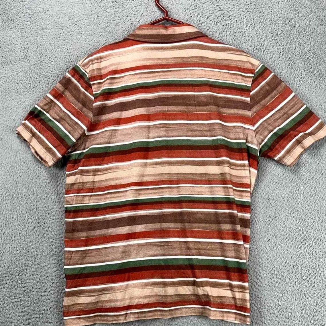 Ted Baker Ted Baker Mens Polo Shirt 5 XL Brown Striped Cotton Short Sleeve Rugby Golf Polo Shirt Mens 5 XL Brown Striped Cotton Casual Short Sleeve Mens Size US XL / EU 56 / 4 - 3 Thumbnail