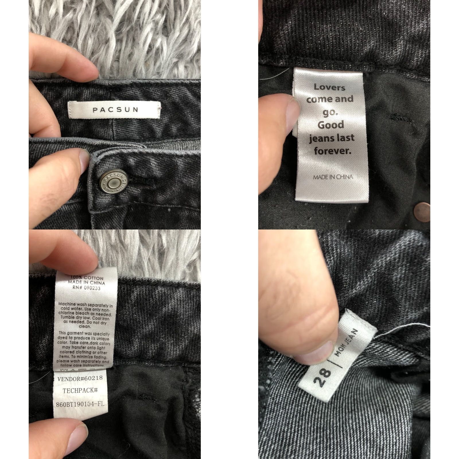 Pacsun PacSun Mom Jeans Size 28 Womens Dark Wash Black Jeans Rating? No, Dark PacSun Regular PacSun Size 28" / US 6 / IT 42 - 8 Thumbnail