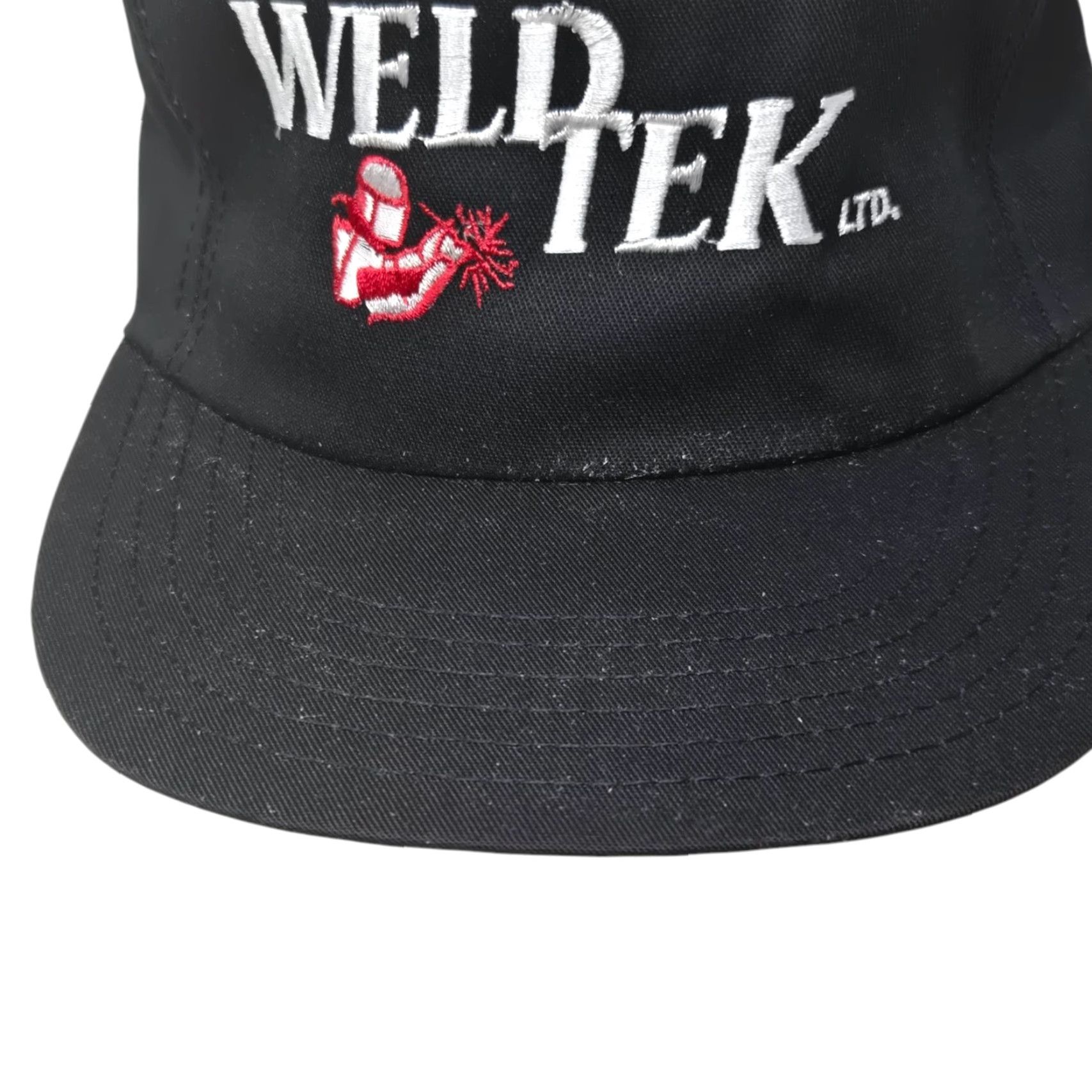 Vintage VINTAGE Weld Tek Trucker Hat Welding Made In The USA Hat Adjustable Black Men One Size USA Men Size ONE SIZE - 2 Thumbnail