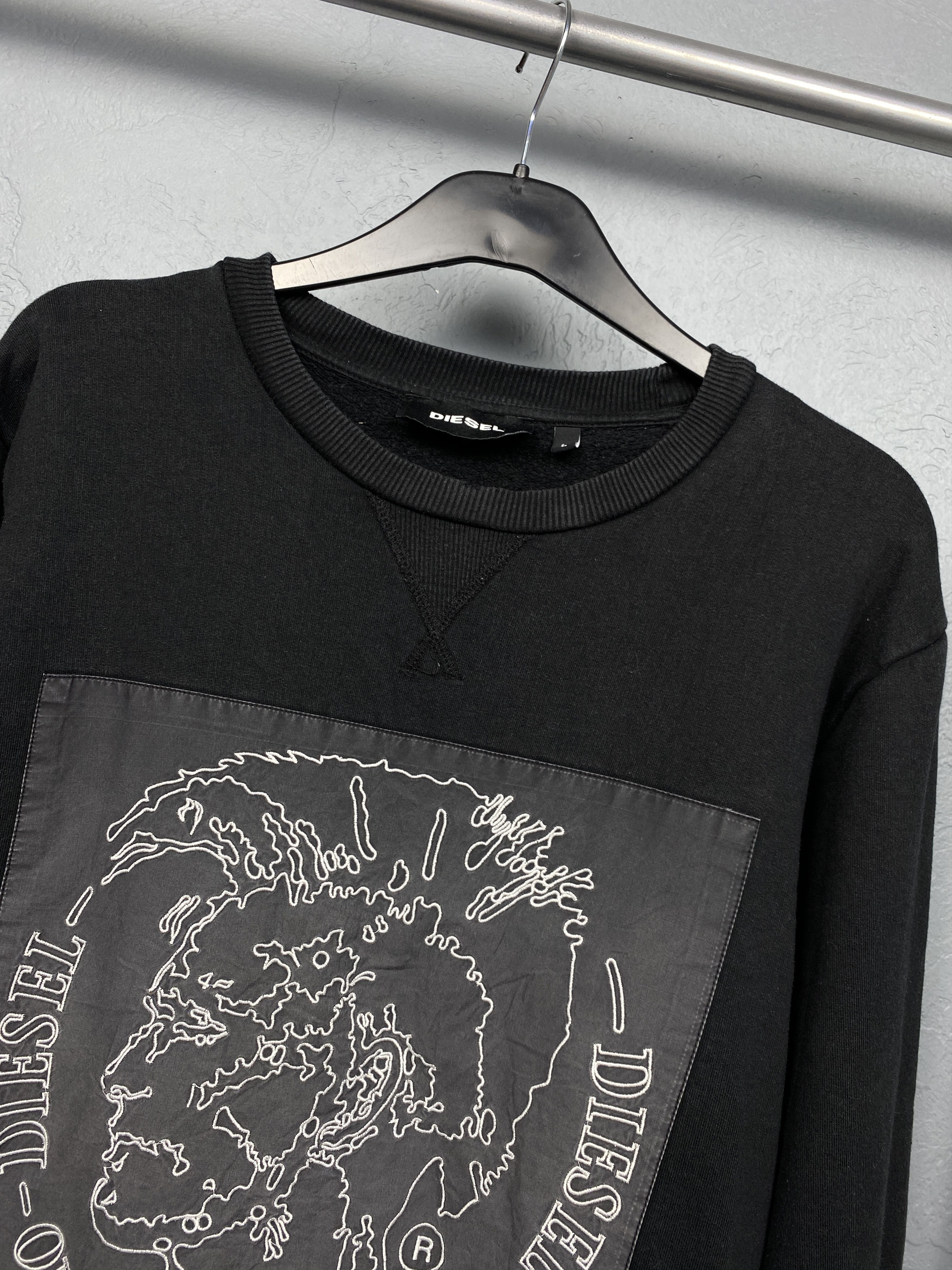 Diesel Diesel Vintage Mens Big Logo Punk Sweatshirt Y2K Size US L / EU 52-54 / 3 - 2 Thumbnail