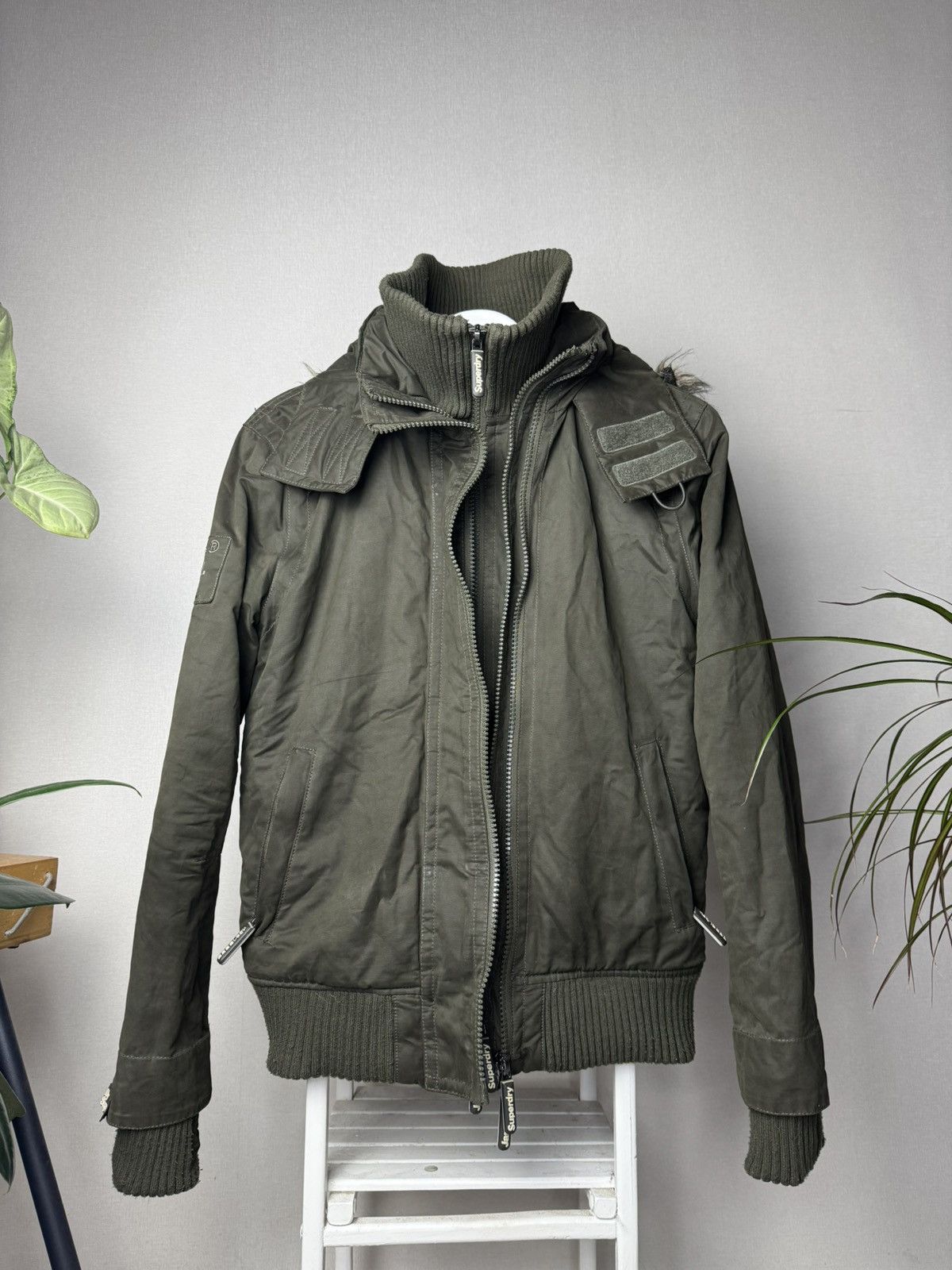 Japanese Brand Military Y2K doublezip fur hood jacket Alpha LGB Goa vibe Size US M / EU 48-50 / 2 - 2 Thumbnail