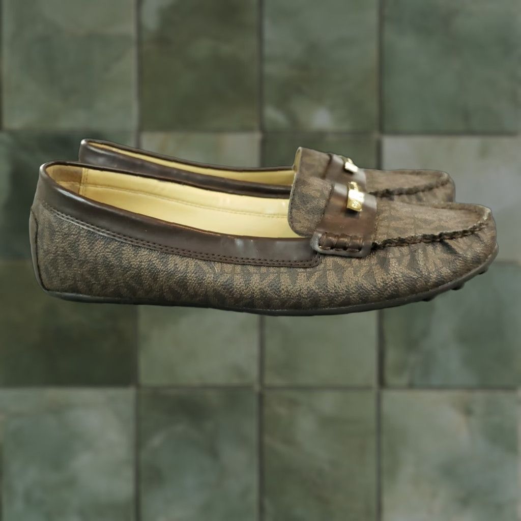 Michael Kors Michael Kors Brown Driving Loafers Women Size 8.5 Leather Flats Casual Slip-On Comfort Size US 8.5 / IT 38.5 - 1 Thumbnail