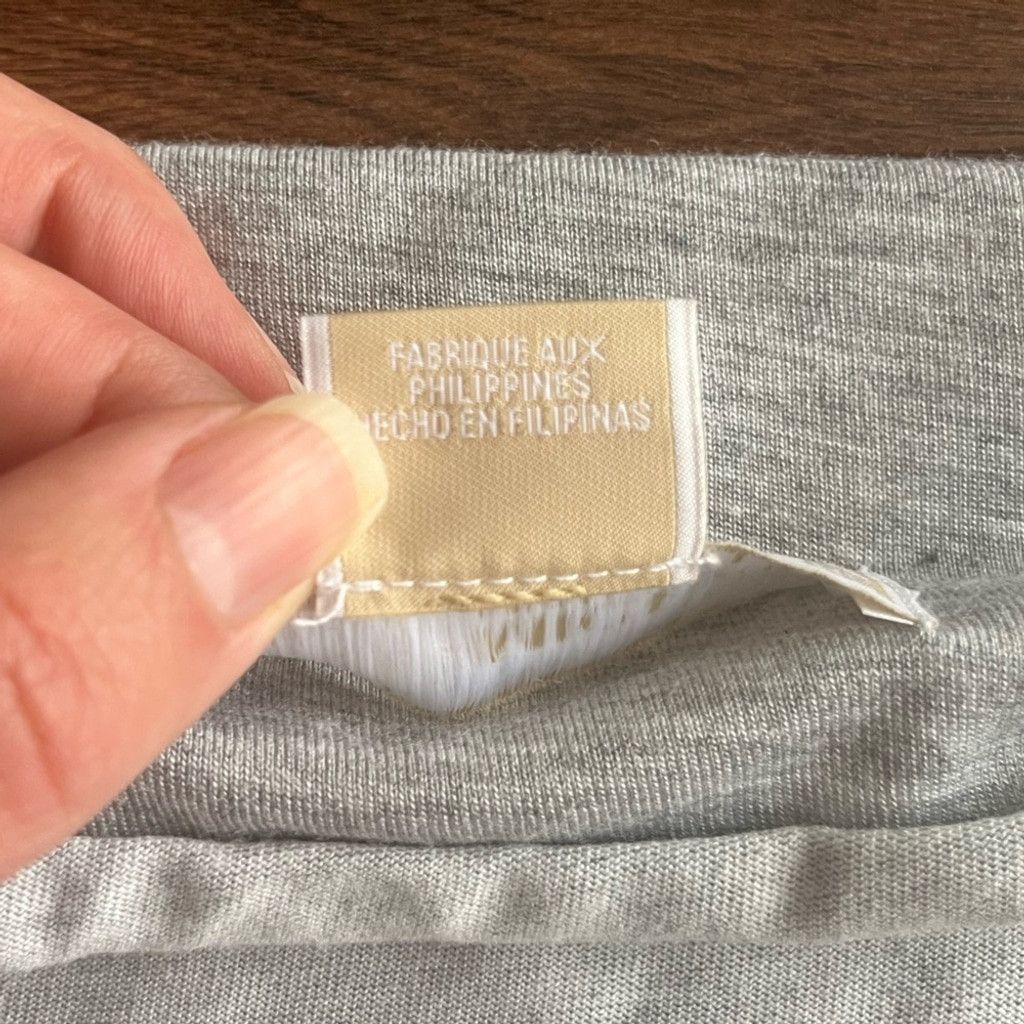 Michael Kors Michael Kors Gray Women's Shirt - Cowl Neck Size L / US 10 / IT 46 - 3 Thumbnail