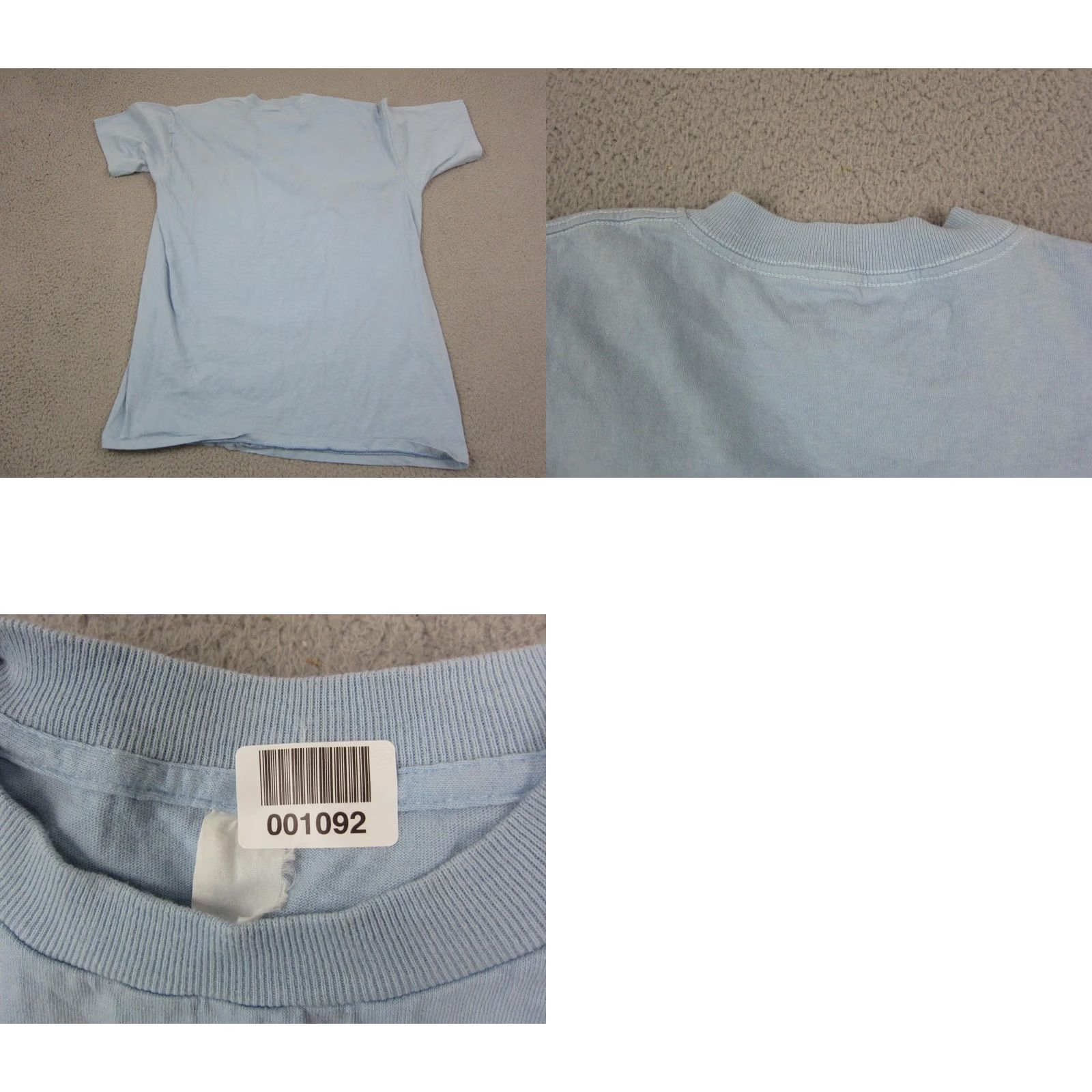 Fruit Of The Loom VINTAGE Fruit of the Loom Shirt Mens Medium Blue Blank Pocket Single Stitch Size US M / EU 48-50 / 2 - 8 Thumbnail