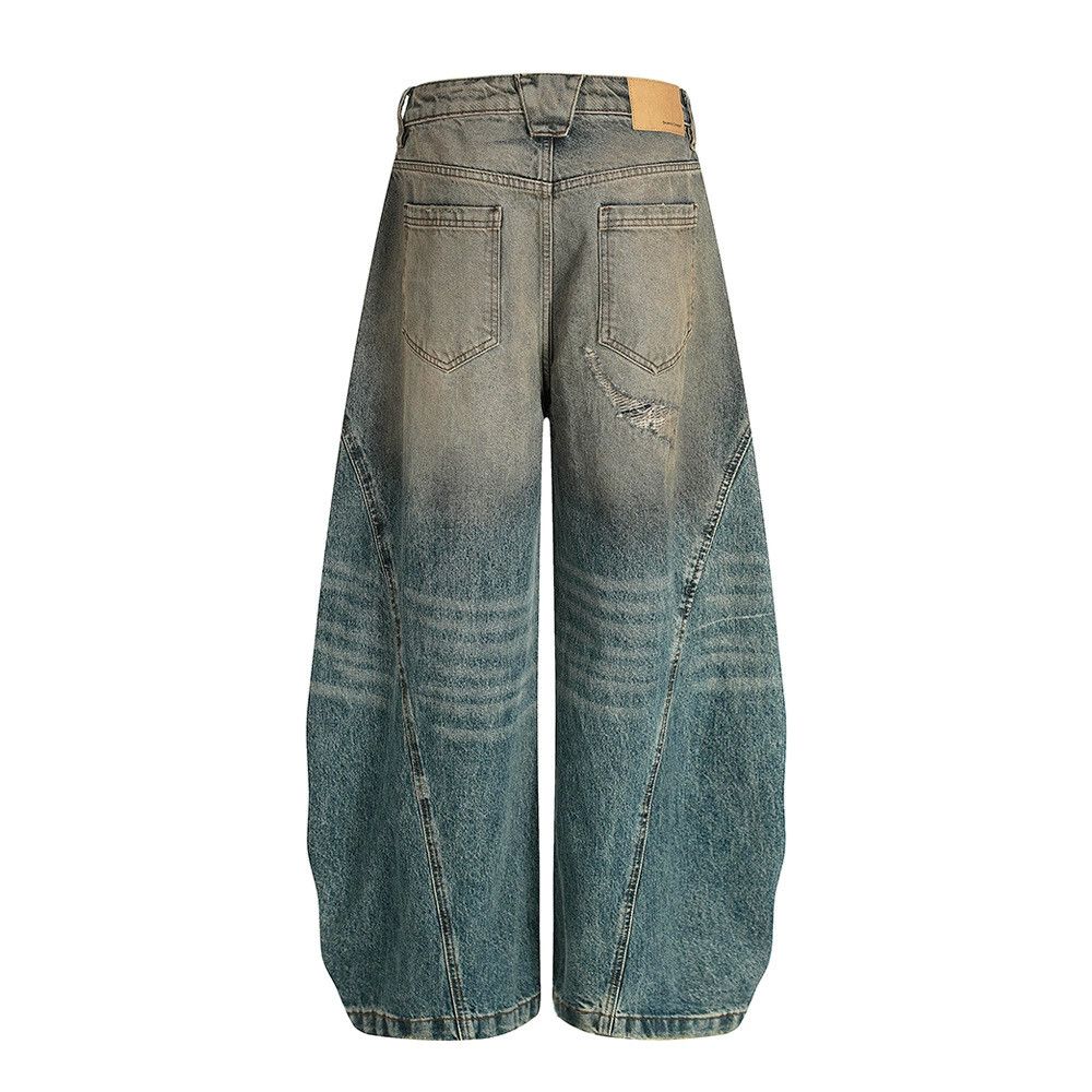 Vintage Distressed men's punk high street dirty vintage ripped jeans Size US 32 / EU 48 - 2 Thumbnail