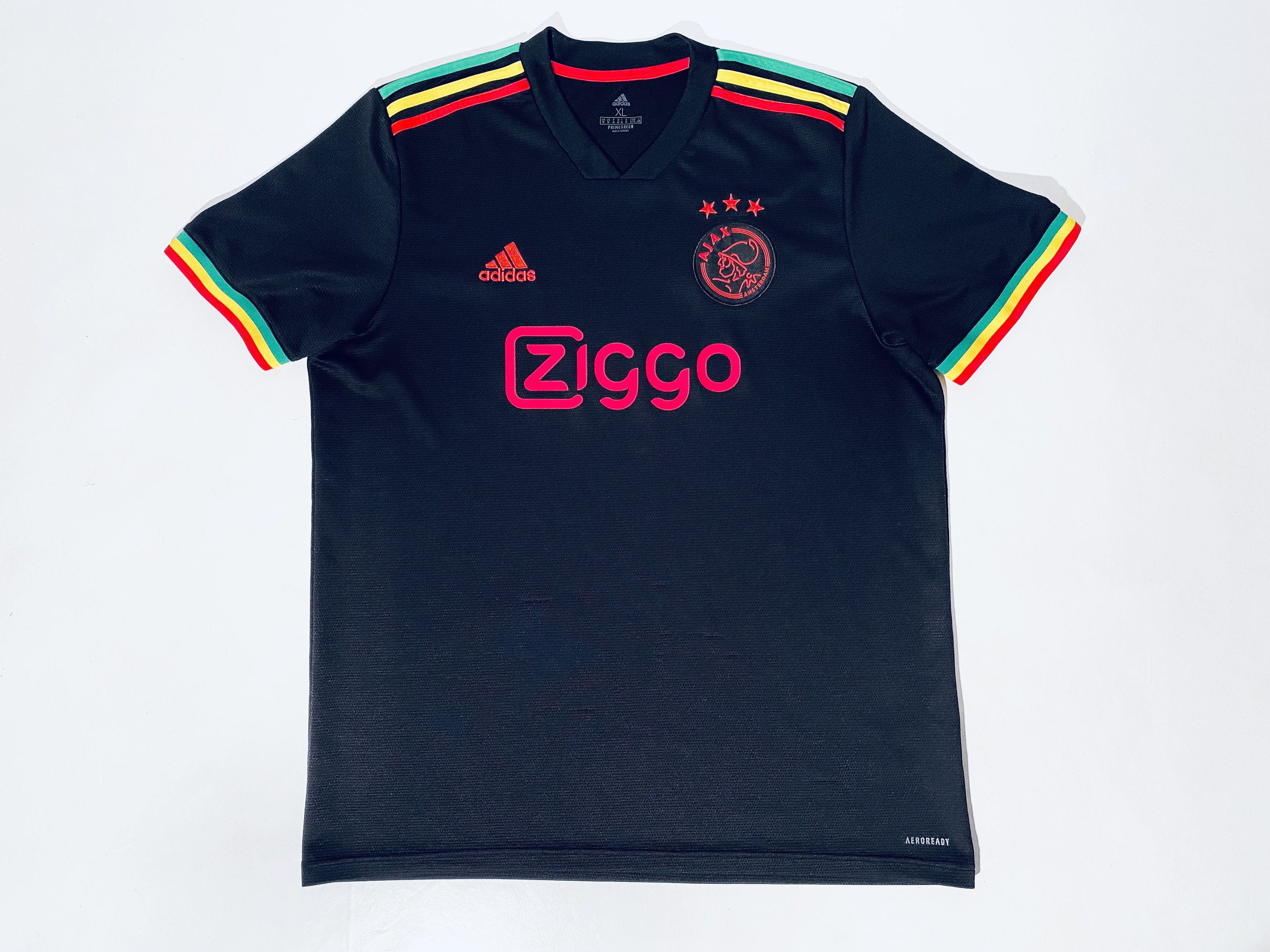 Adidas Ajax Away Football Jersey Shirt 2021 2022 Bob Marley