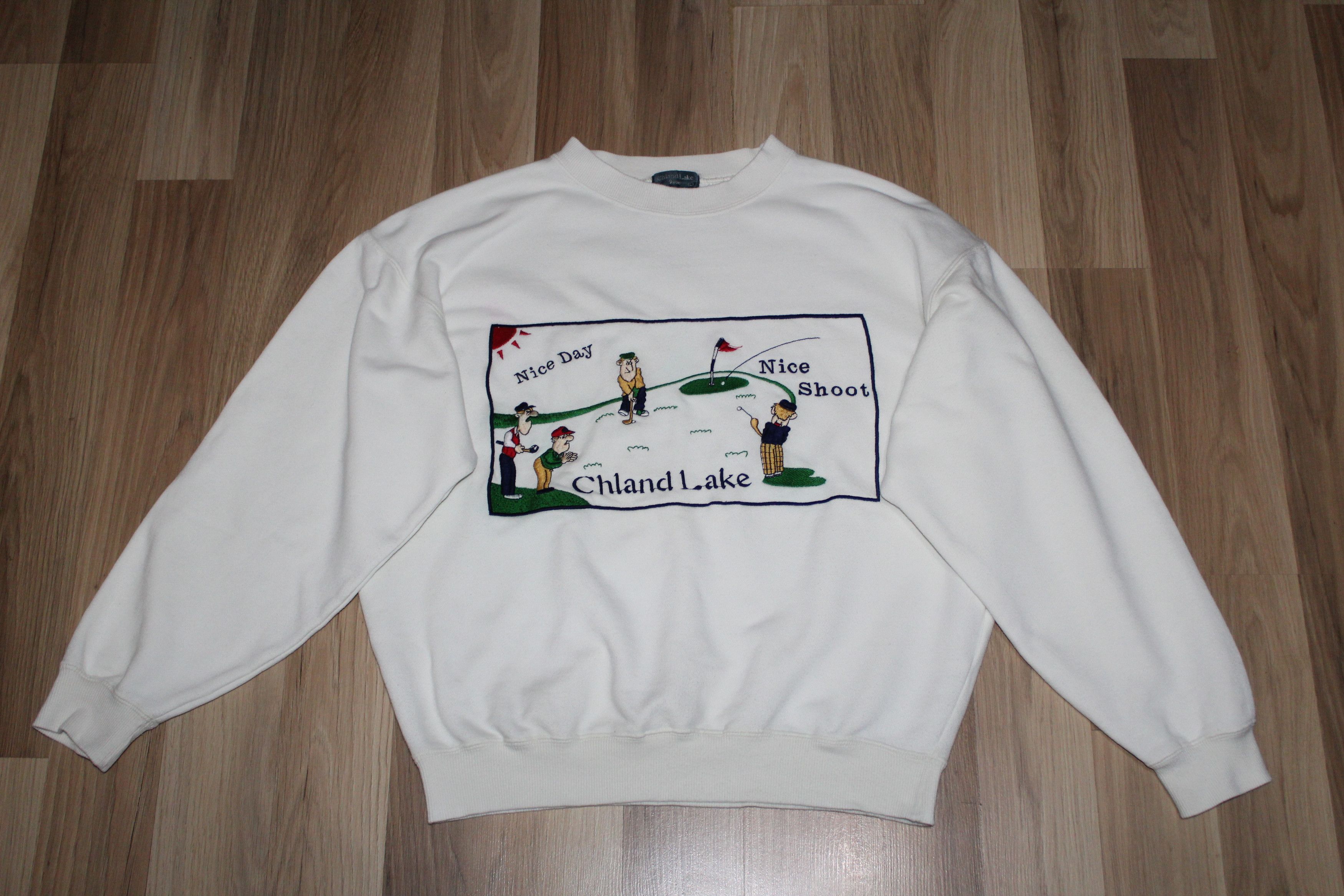 Vintage Vintage 90’ CHLAND LAKE GOLF Comic Strip Cartoon Sweatshirt Size US L / EU 52-54 / 3 - 1 Thumbnail