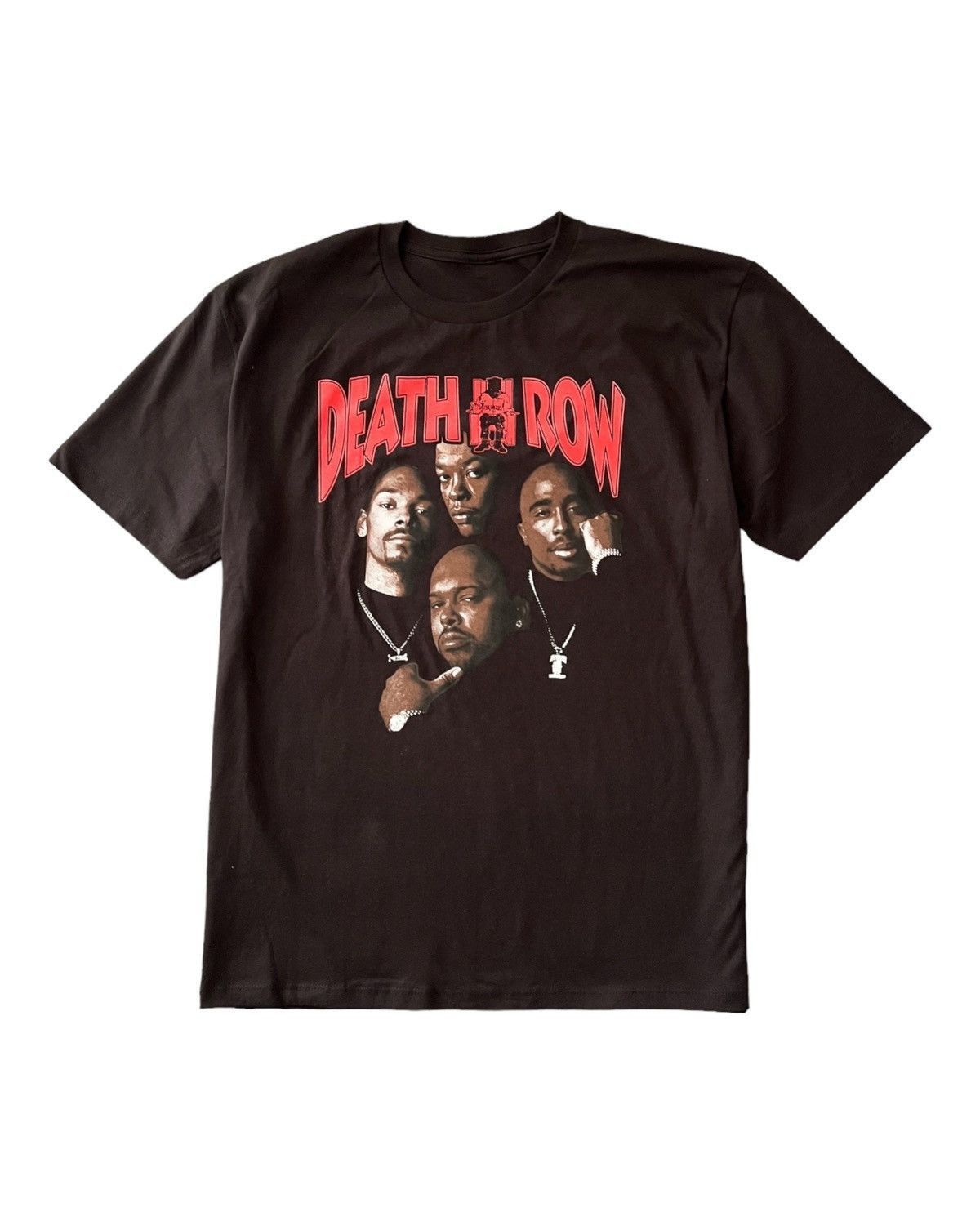 Vintage Death Row black t shirt L (reprint) Size US XL / EU 56 / 4 - 1 Thumbnail
