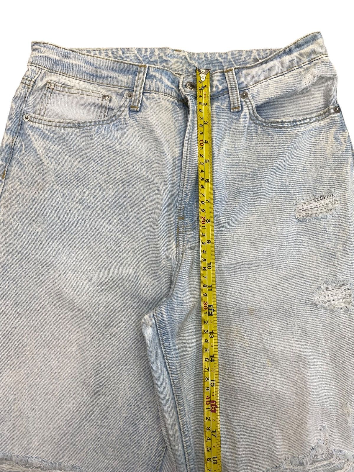 Japanese Brand Japanese Brand Acid Wash Distressed Style Baggy Jeans Size US 31 - 10 Thumbnail
