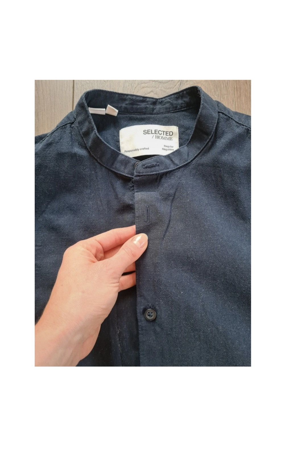 Selected Homme Selected Homme cotton linen navy shirt M Size US M / EU 48-50 / 2 - 4 Thumbnail