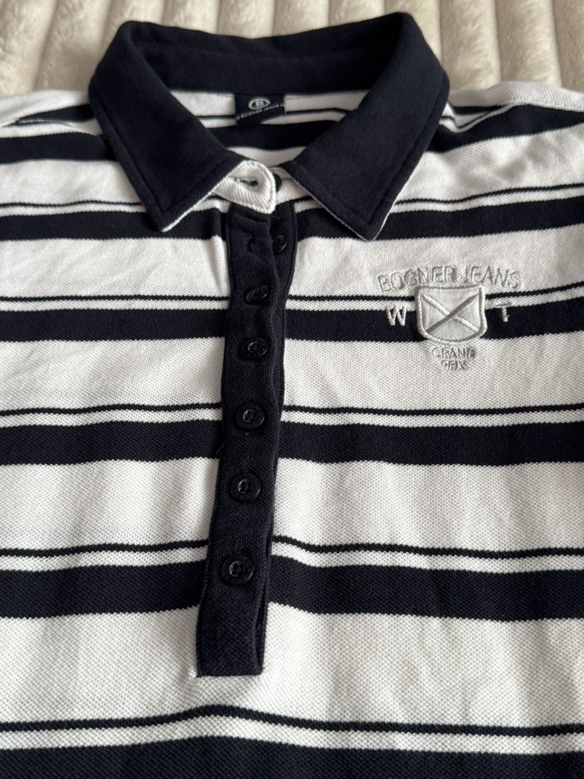 Bogner Vintage Bogner Jeans Rugby Polo Tshirt Size US M / EU 48-50 / 2 - 3 Thumbnail