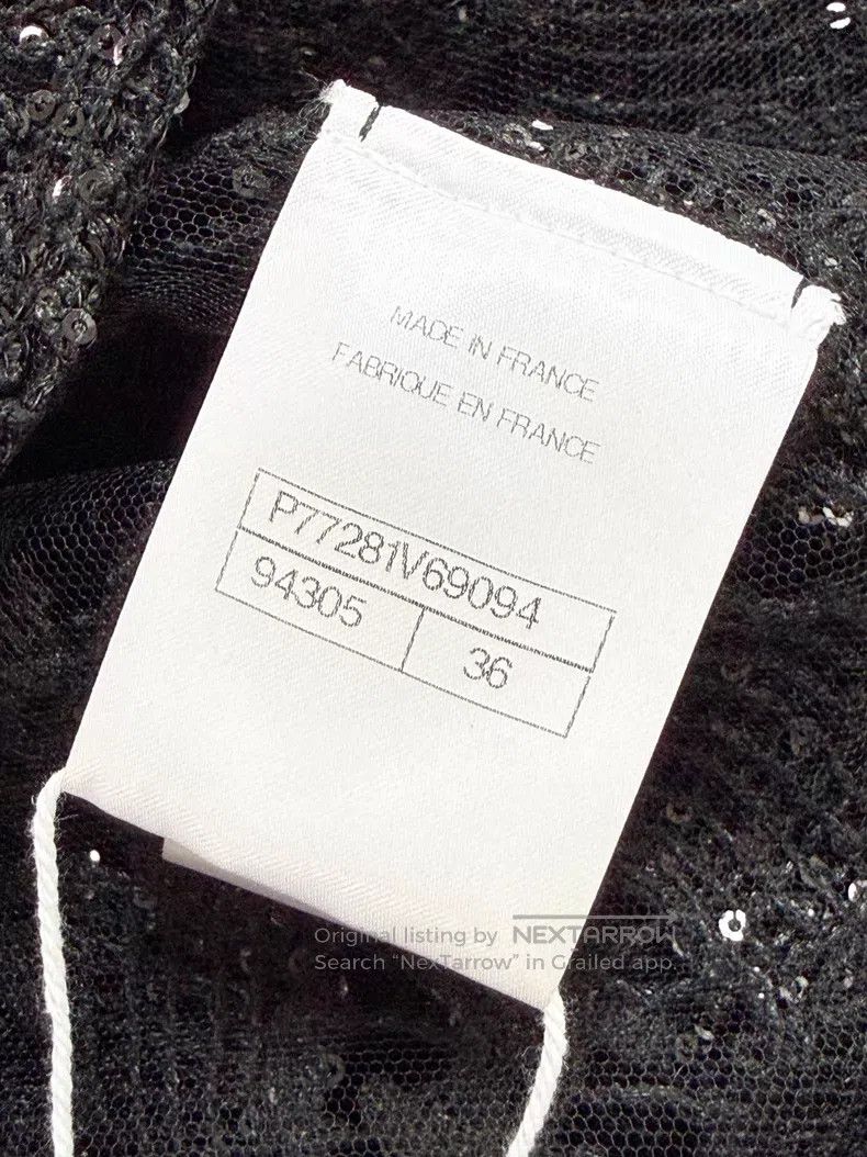 Chanel Chanel Black flower glazed buckle hollow camellia long-sle Size XS / US 0-2 / IT 36-38 - 6 Thumbnail