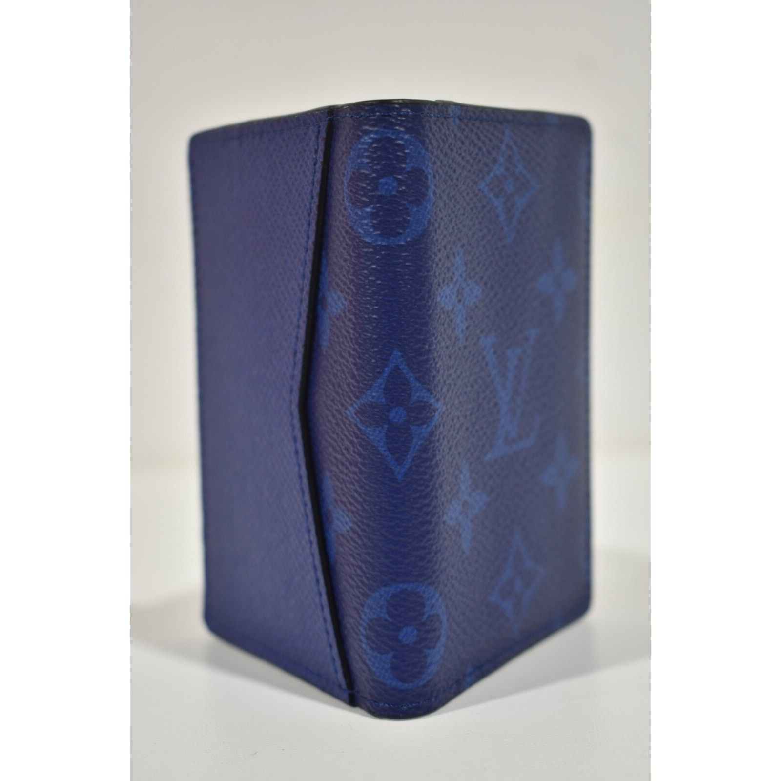 Louis Vuitton Louis Vuitton Navy Monogram Logo Pocket Organizer Wallet Size ONE SIZE - 4 Thumbnail