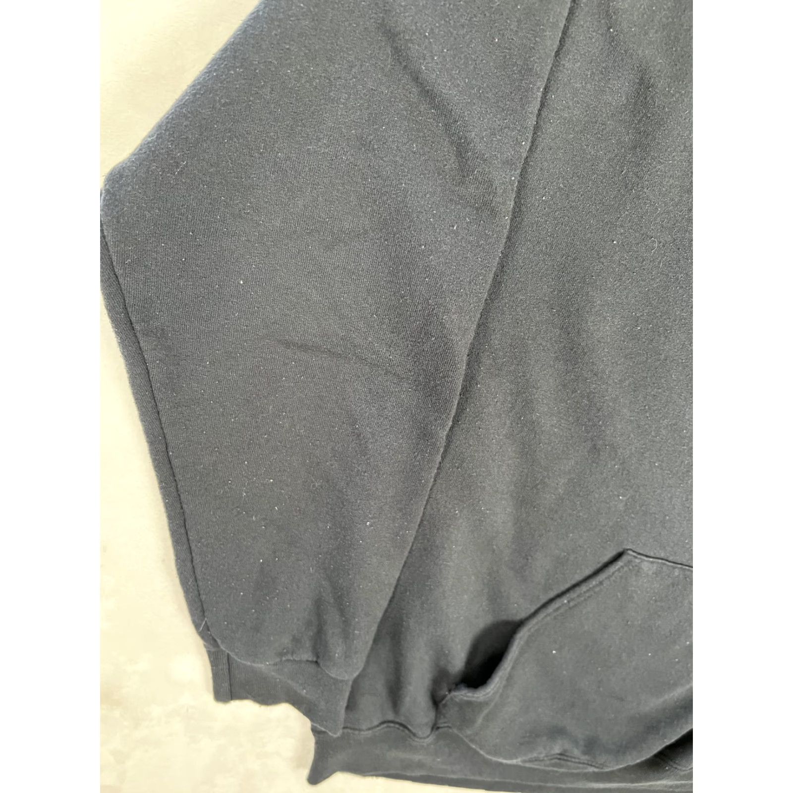 Jerzees VINTAGE Fresno City College Rams Hoodie Mens Large Black Pullover Sweatshirt Size US L / EU 52-54 / 3 - 7 Thumbnail