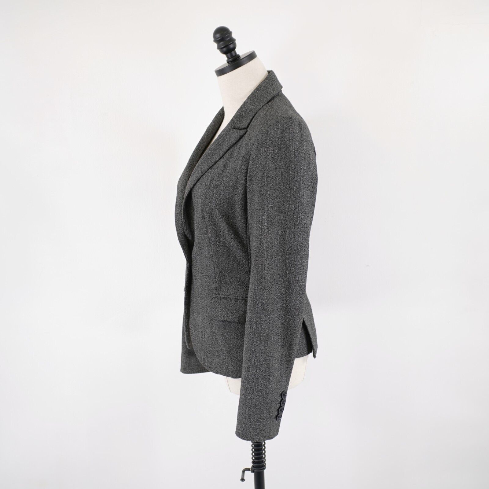 Express Express Design Studio Polyester Peak Lapel Blazer Size 4 Gra Size S / US 4 / IT 40 - 5 Thumbnail