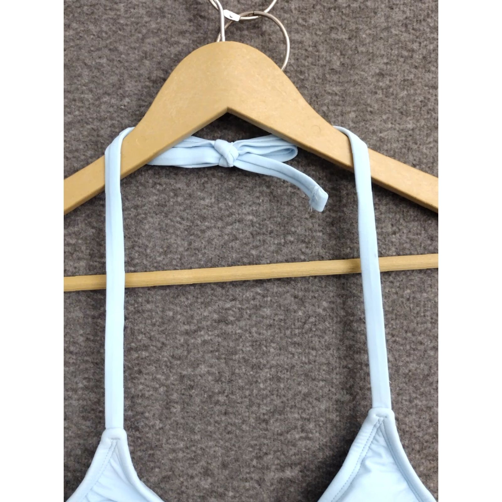 Vintage Shade & Shore Bikini Top Women Blue M Removable Pads Spaghetti Strap Swimwear Size M / US 6-8 / IT 42-44 - 6 Thumbnail