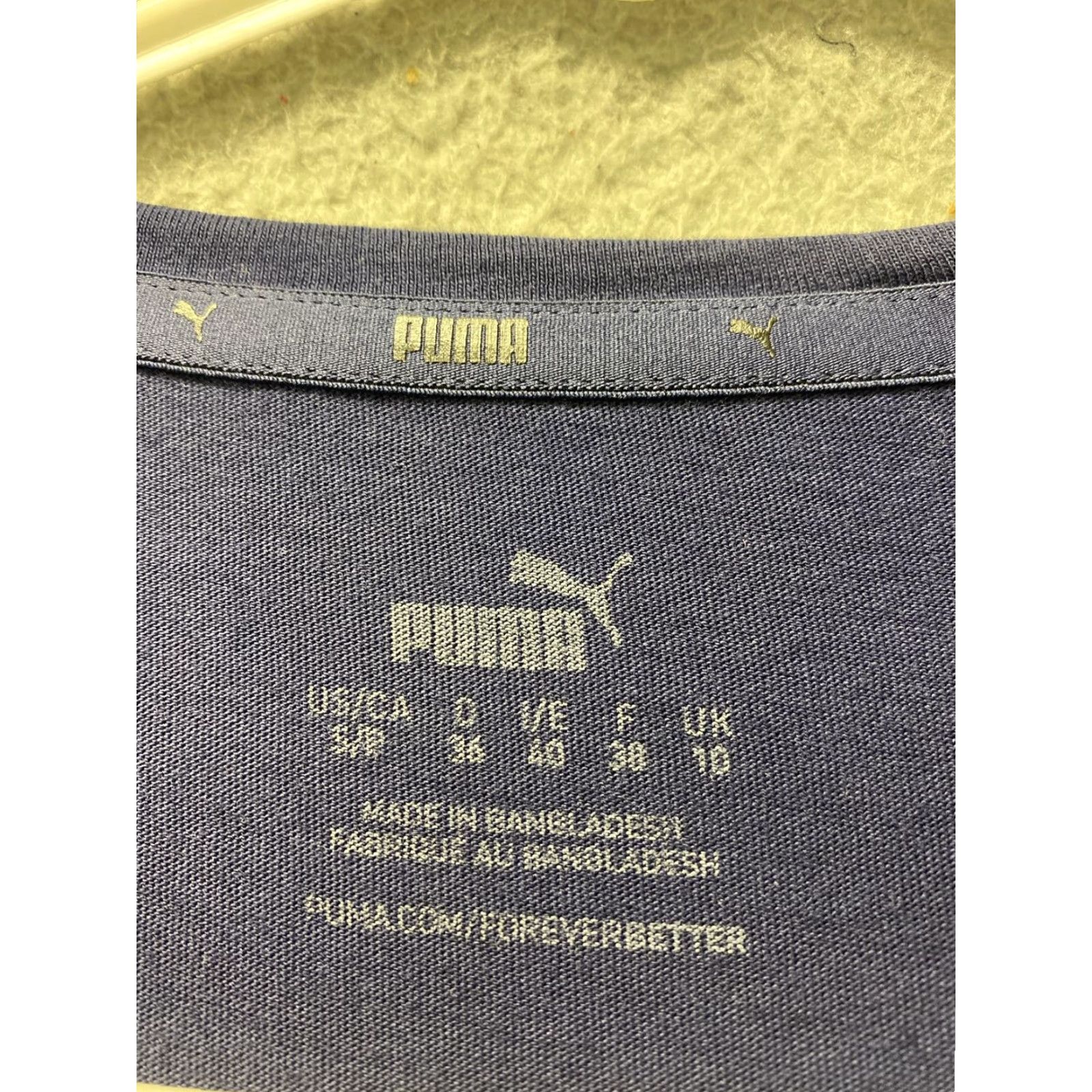 Puma PUMA Womens Short Sleeve Graphic T-Shirt Size S Navy White Logo /82-91 Size S / US 4 / IT 40 - 4 Thumbnail