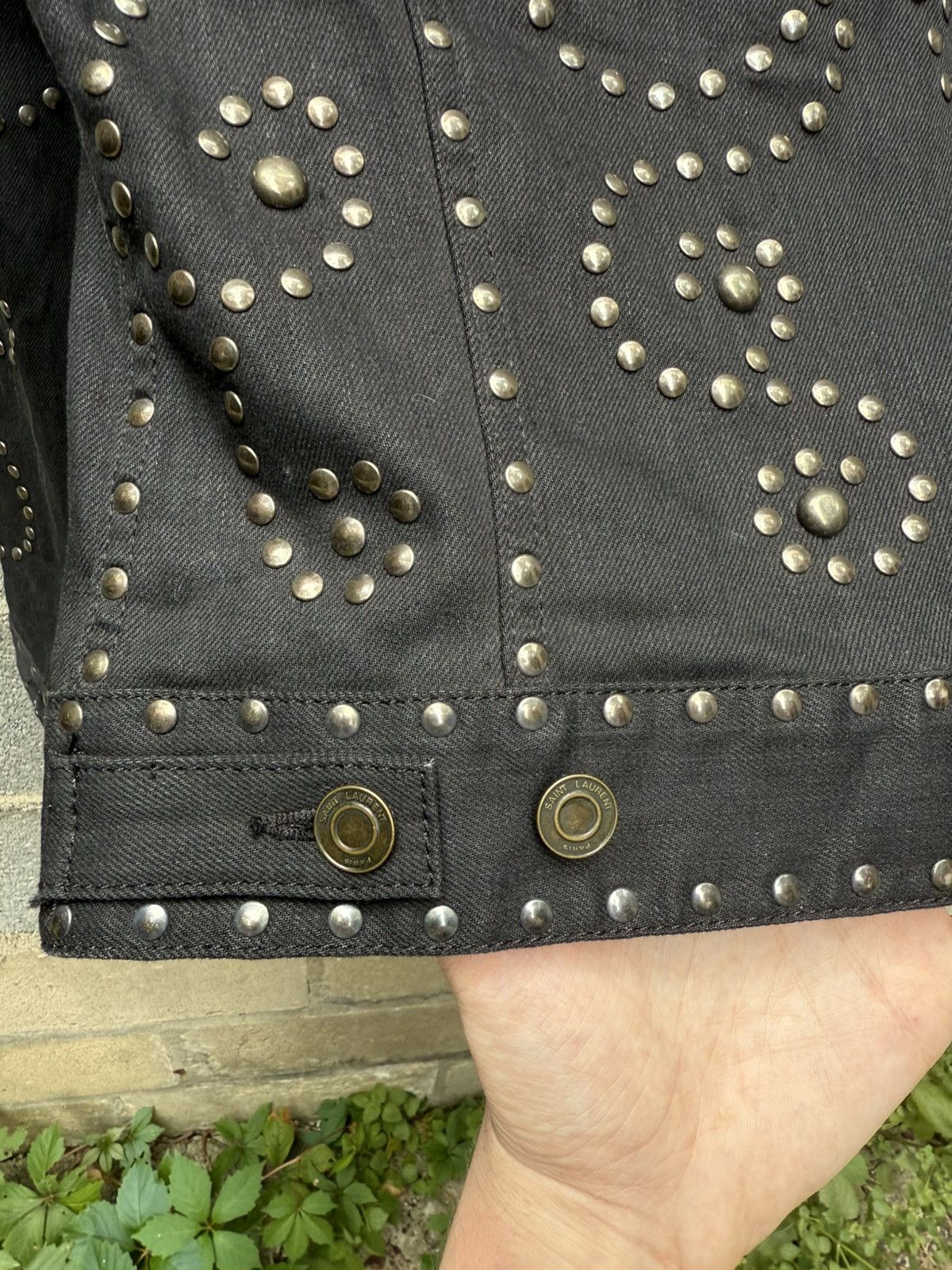 Saint Laurent Paris 1/1 Saint Laurent Runway Sample Studded Denim Jacket Size US M / EU 48-50 / 2 - 7 Thumbnail