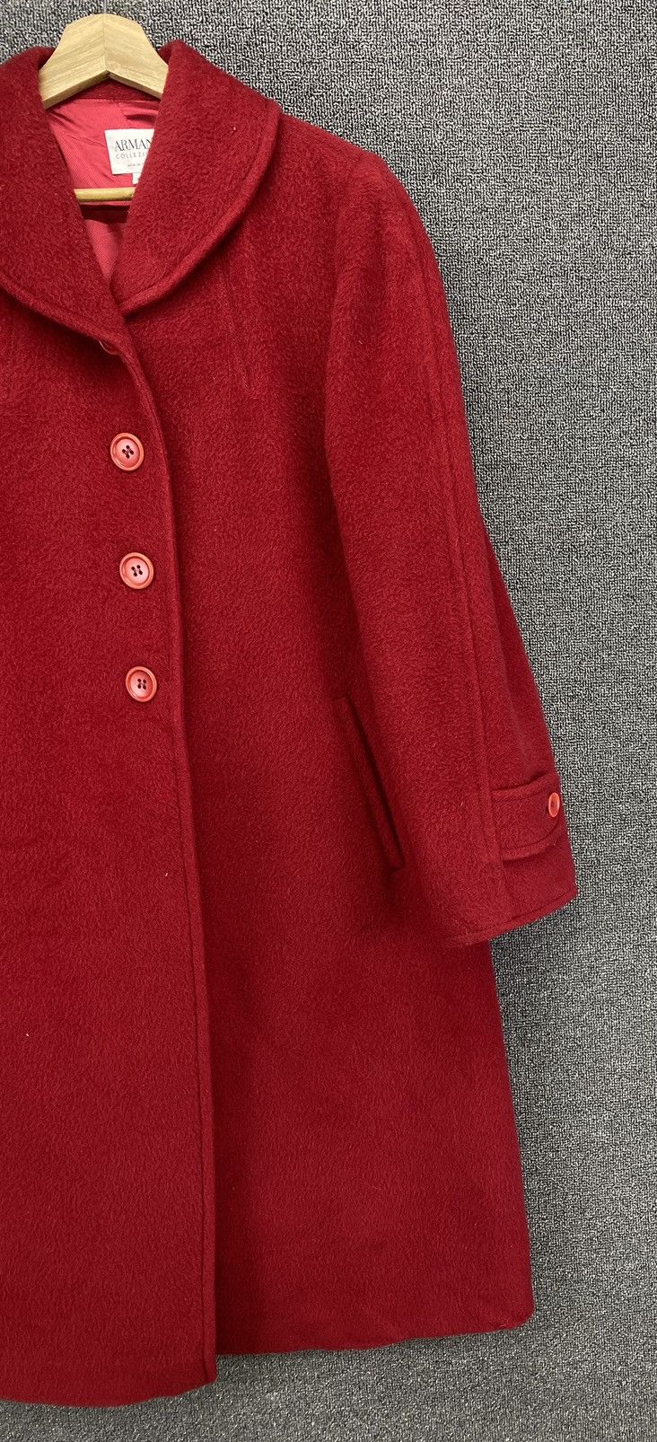 Armani Collezioni Vintage Armani Collezioni Italian Wool Coat Long Jacket Size M / US 6-8 / IT 42-44 - 4 Thumbnail