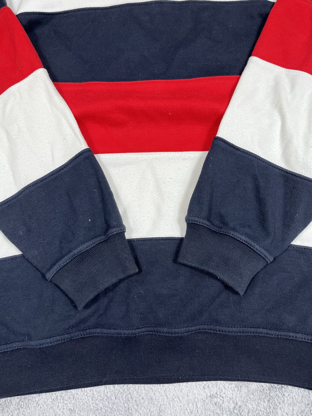 Japanese Brand × Vintage Vintage Y2K style 1/4 zip rugby long sleeve polo S Size US S / EU 44-46 / 1 - 2 Thumbnail