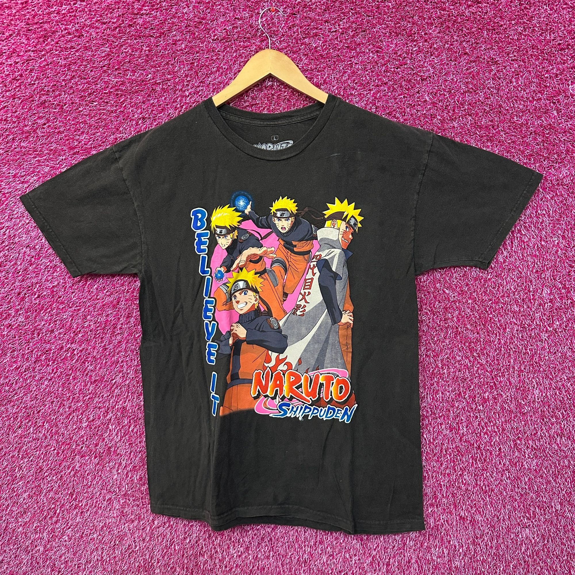 Anime Naruto Shippuden Believe It Naruto Uzumaki Anime Tee L Size US L / EU 52-54 / 3 - 1 Thumbnail