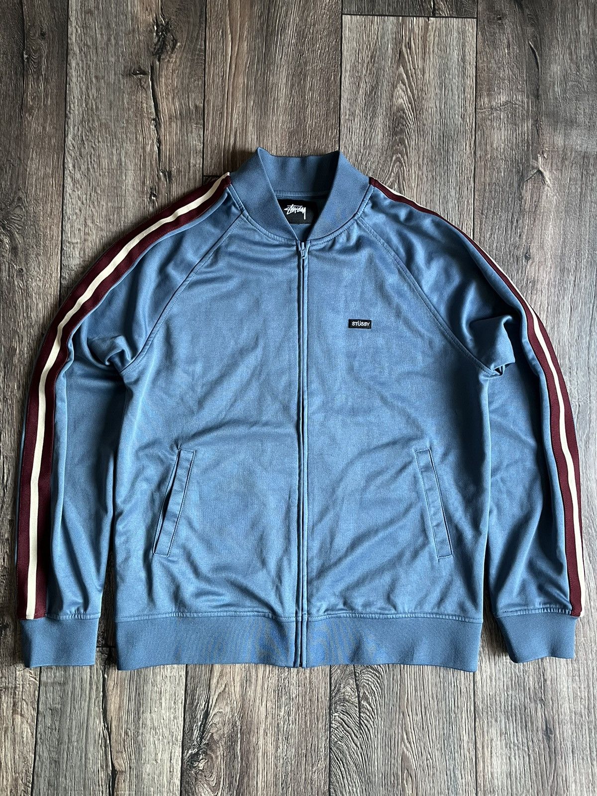 Stussy STUSSY Logo Zip Up Track Jacket Size US M / EU 48-50 / 2 - 1 Thumbnail