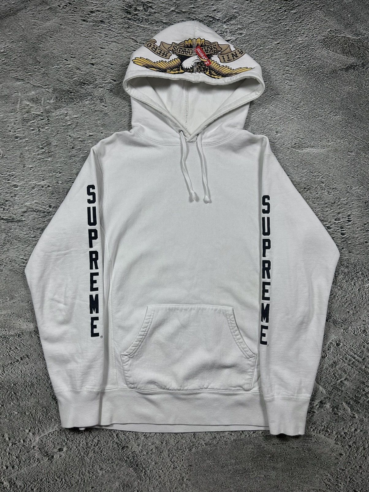 Antihero × Supreme Supreme SS14 Anti Hero Zip Up Hoodie | Grailed
